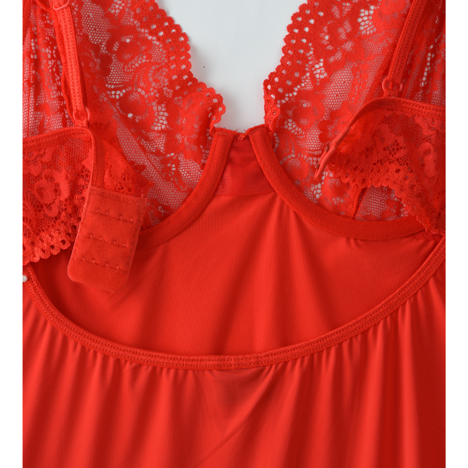 Red Lace Classic Babydoll