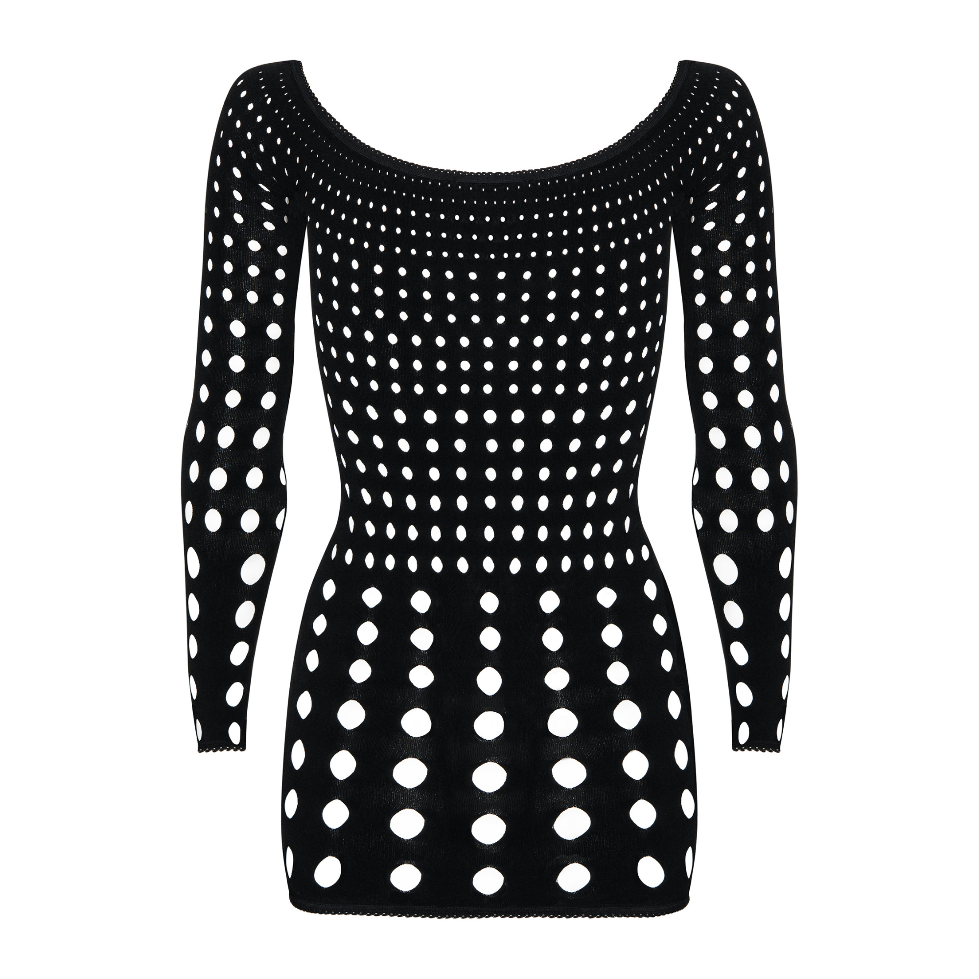 Bodycon Black Mesh Dress