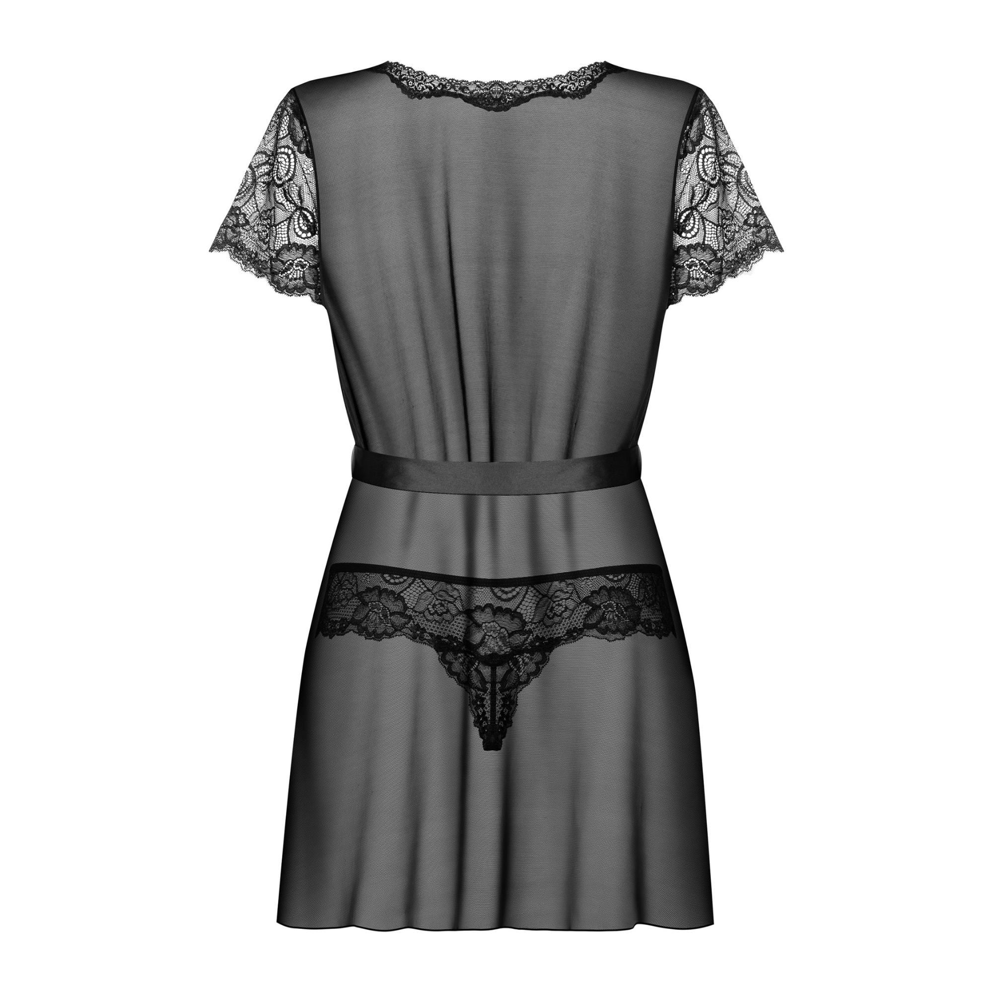 روب شفاف بدانتيل الزهور – Alluria