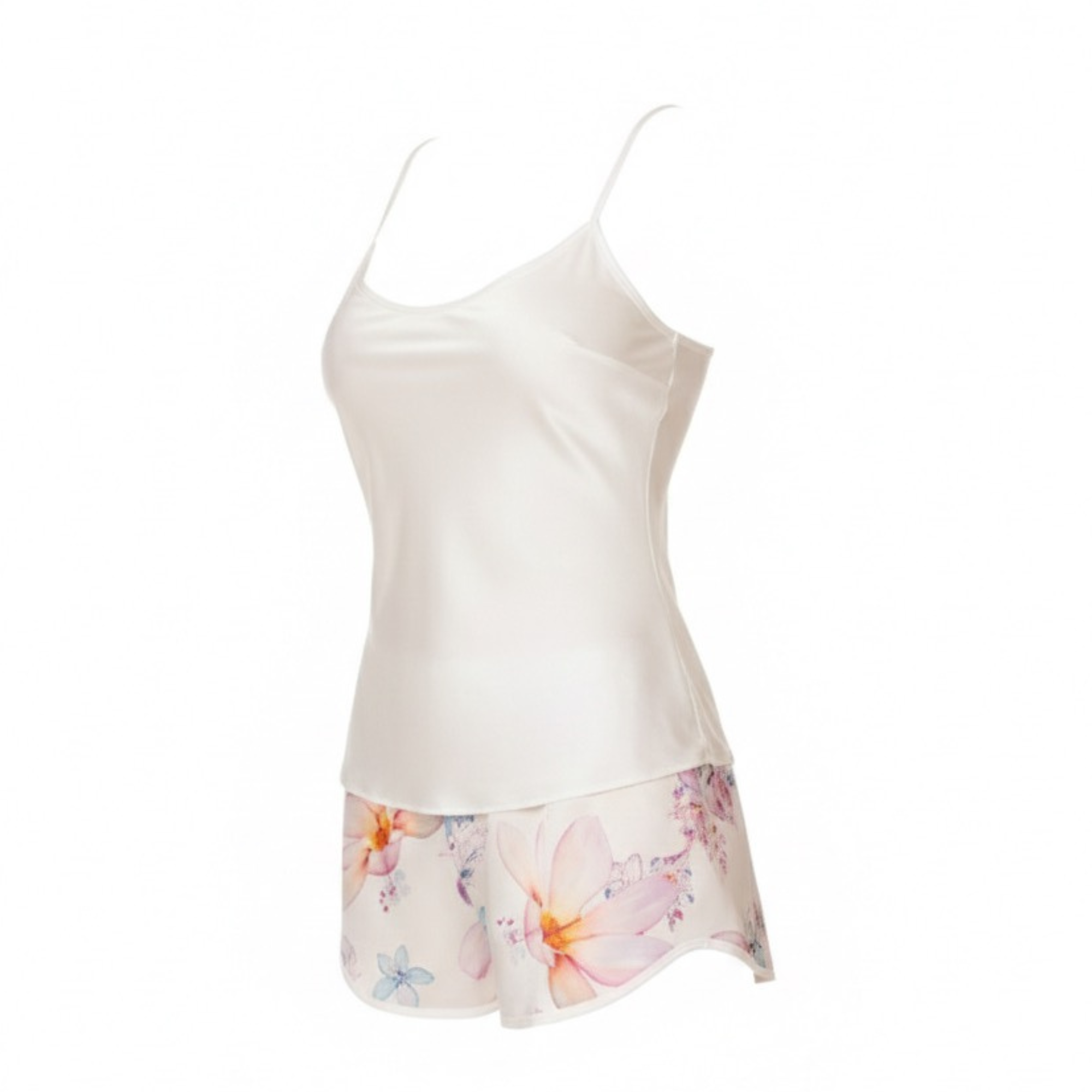 طقم جاوا ساتان أبيض