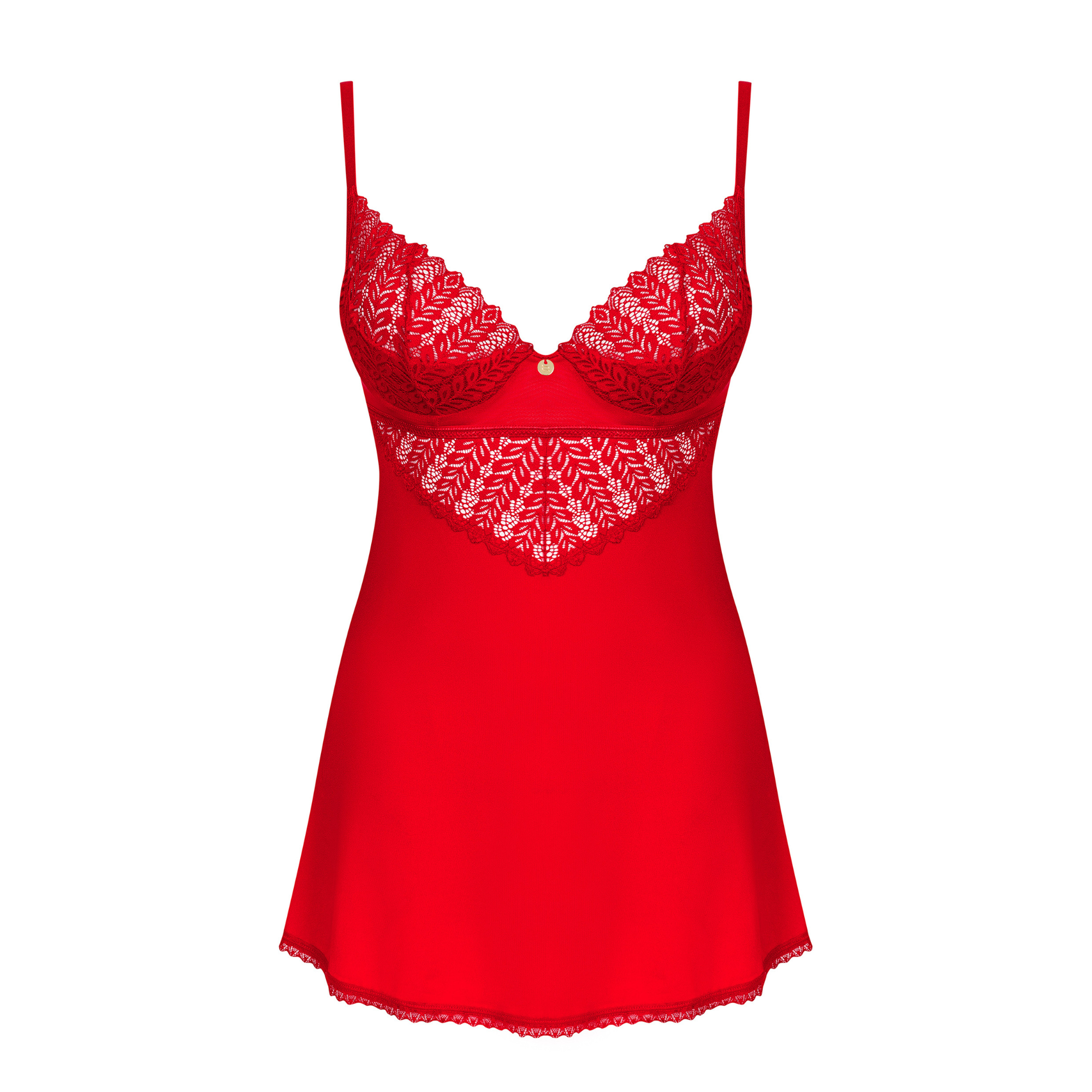 قميص نوم احمر بستايل مثير - Ingridia