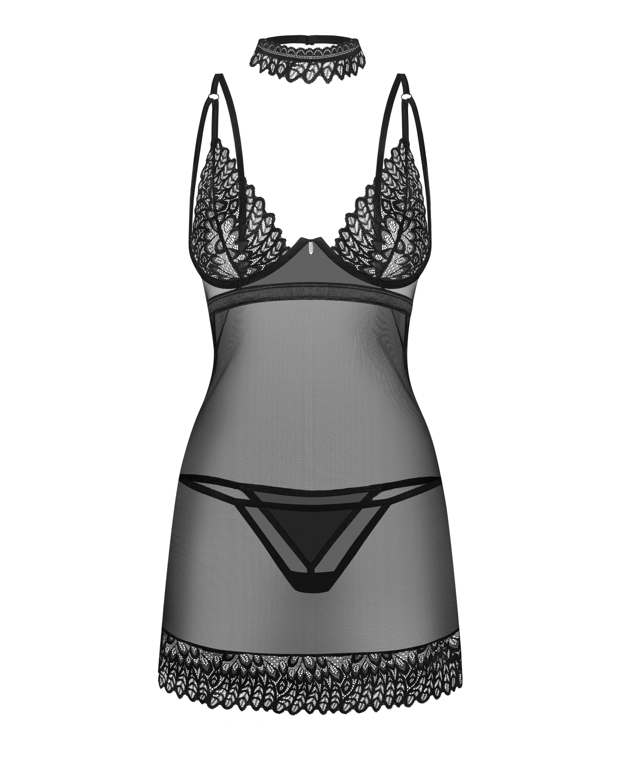 Black Sheer Bodycon Chemise