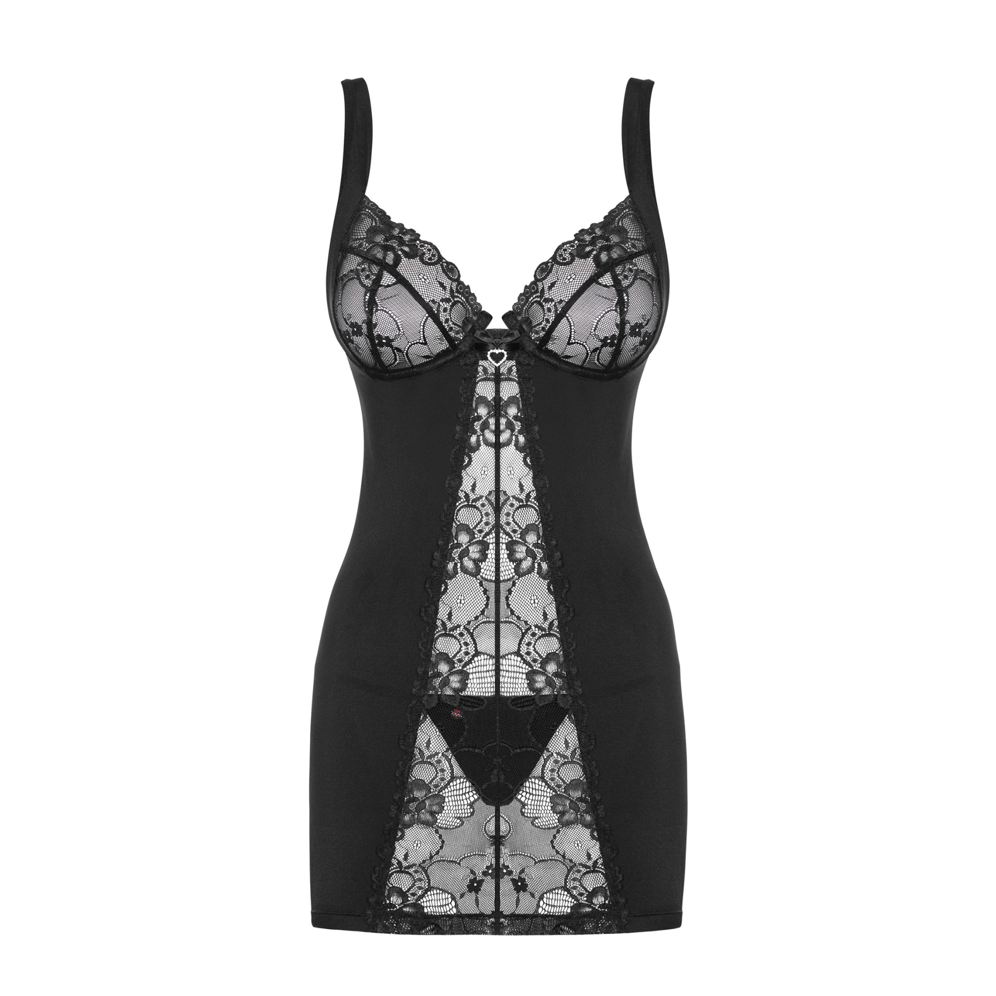 قميص نوم هارتينا بتفاصيل جذابة وتصميم أنثوي - Heartina