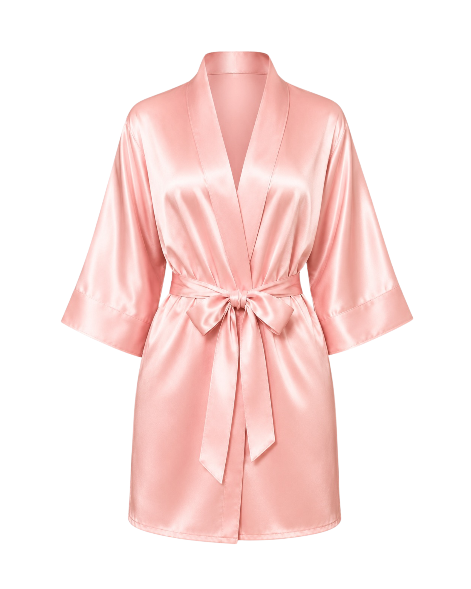 Satin Short Dressing Gown
