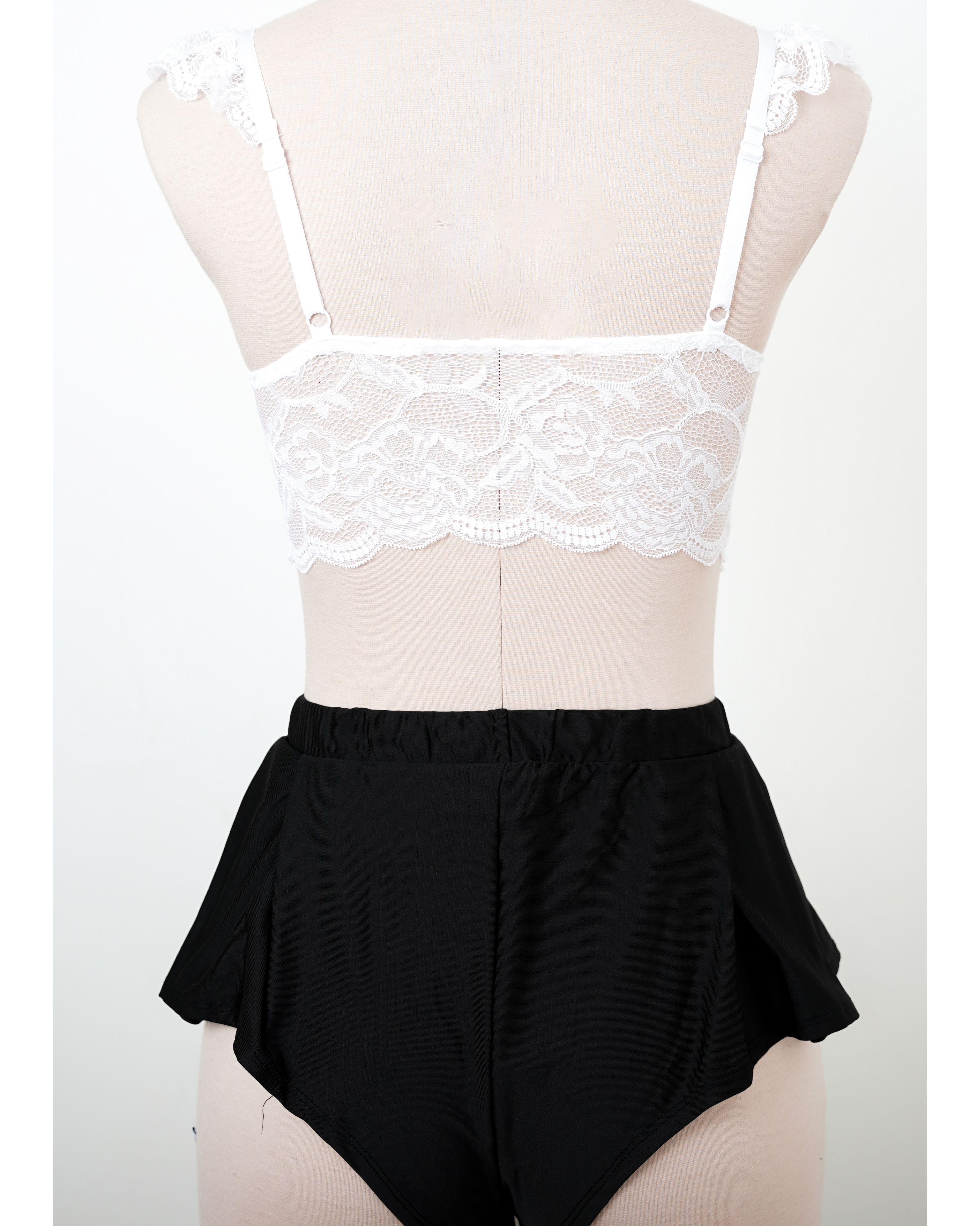 Ruffle Crop Top & Shorts Set