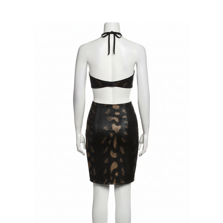 Glossy Bandeau Dress