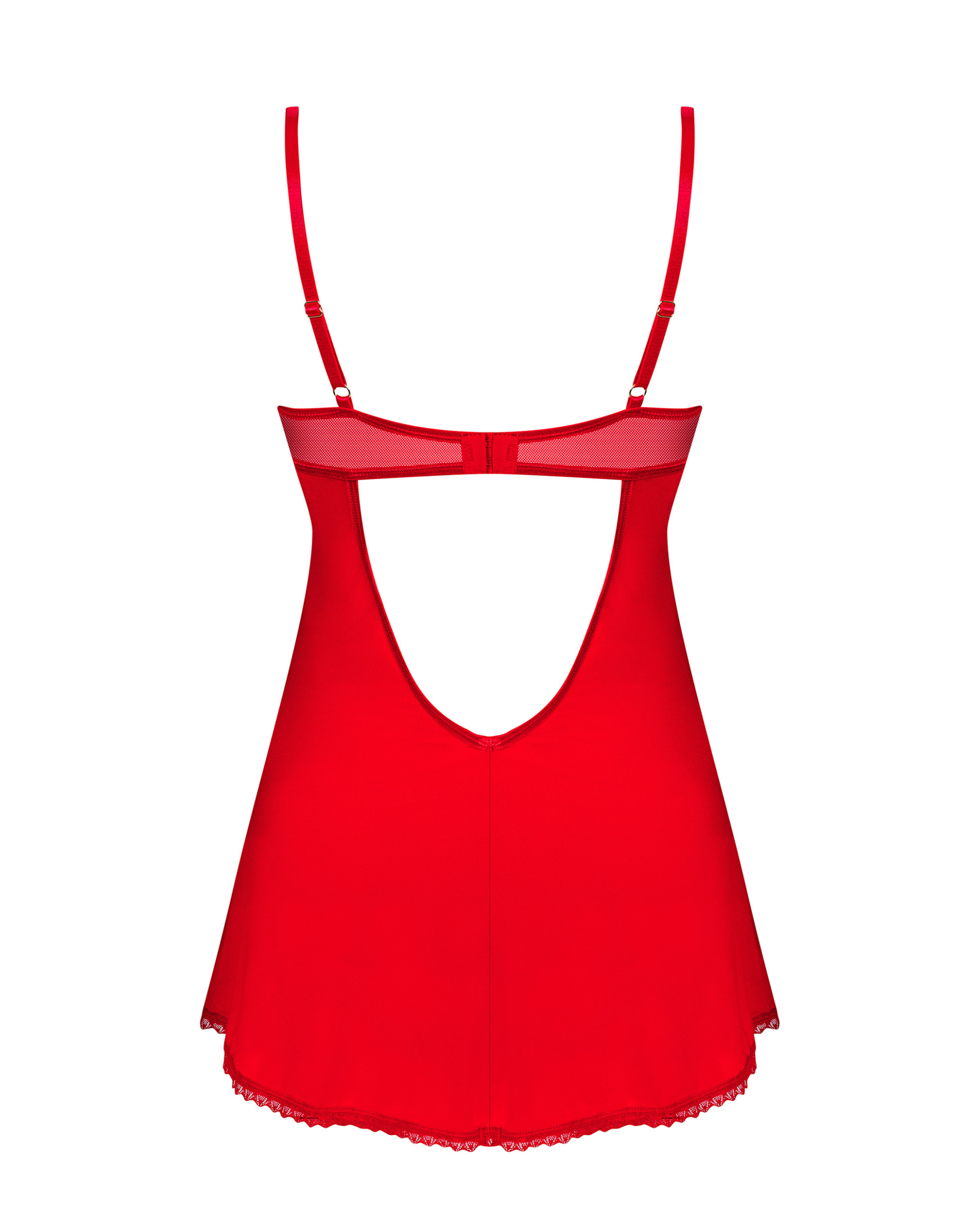 Red Underwire Chemise Set