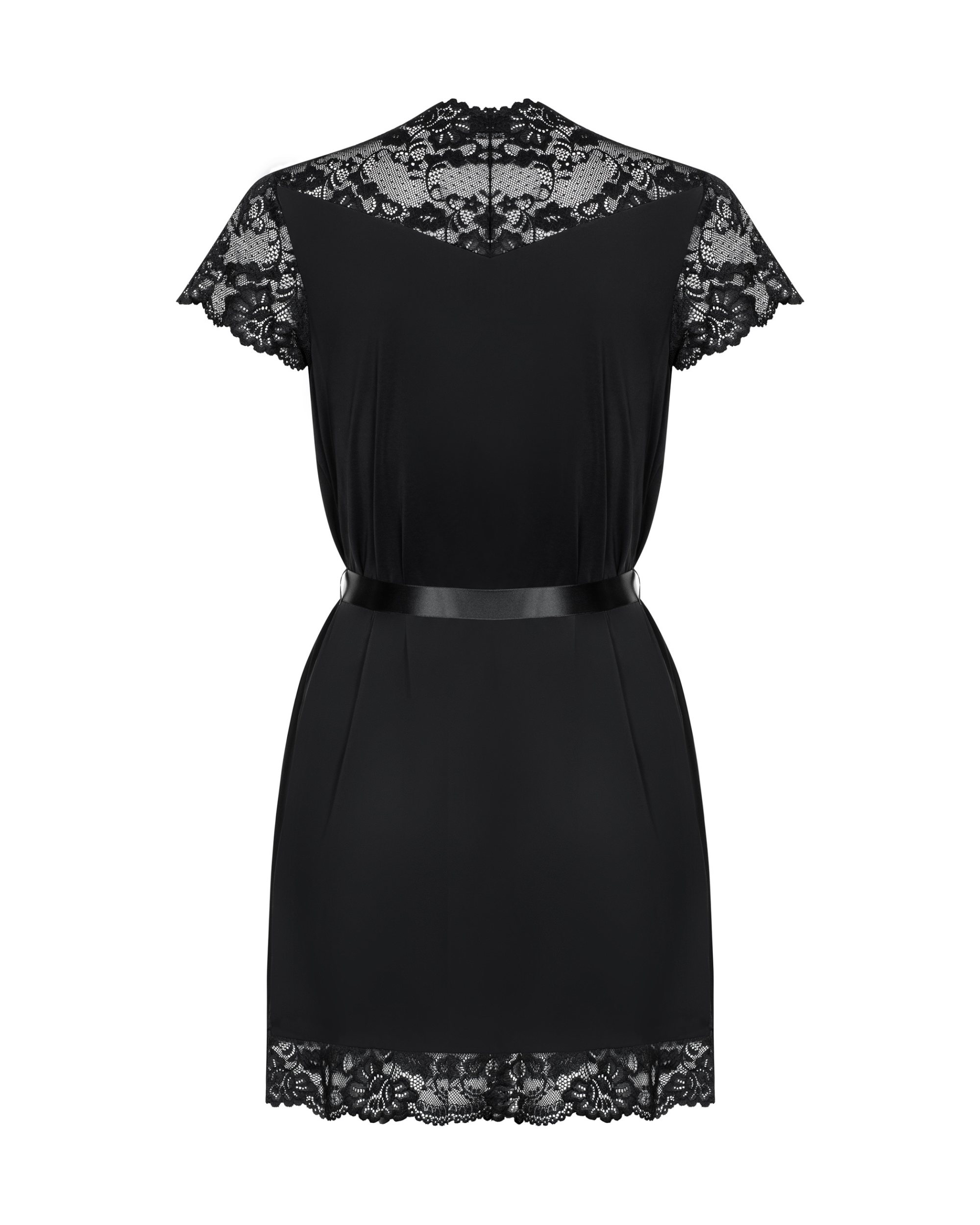 Black Lace Peignoir