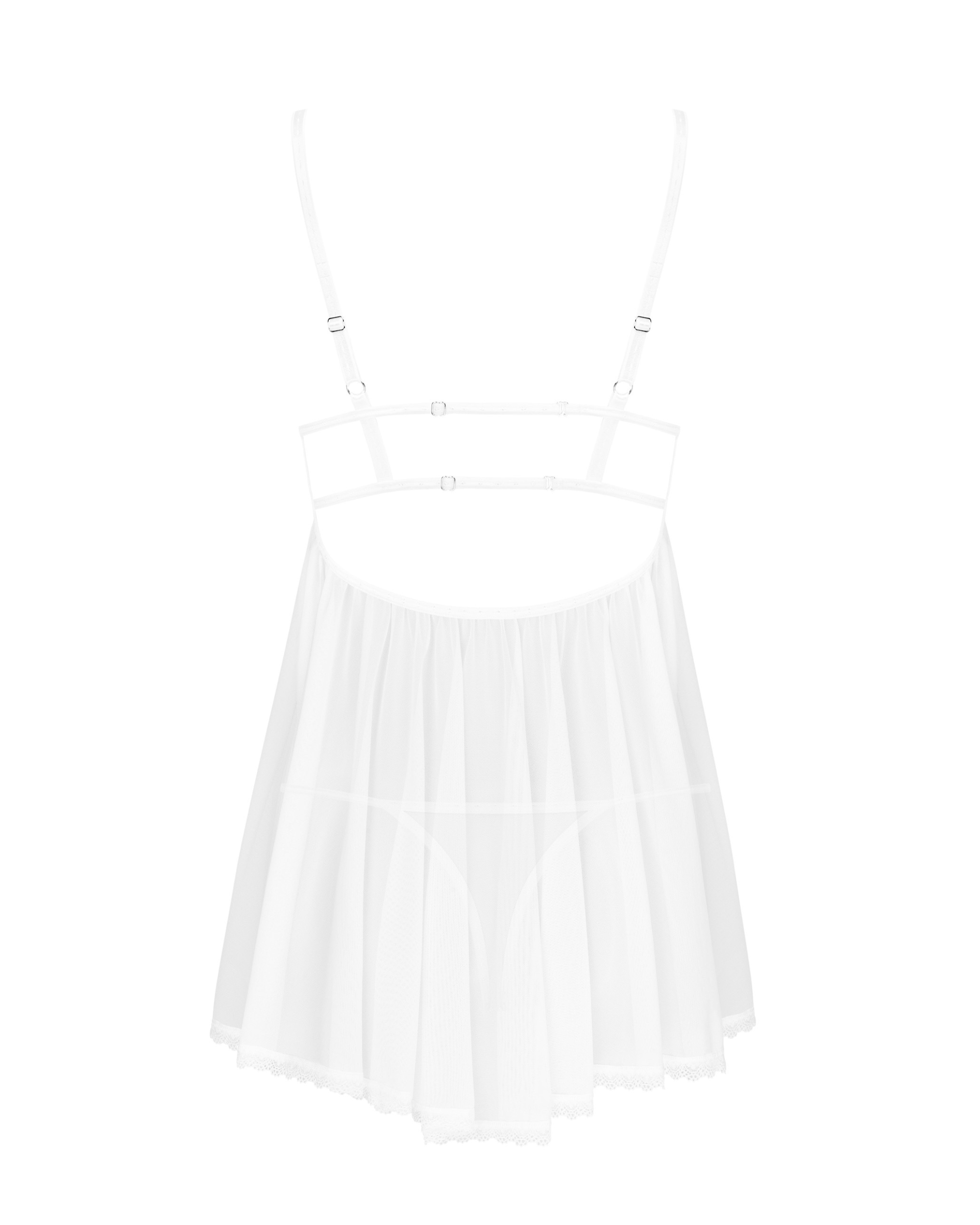 White Floral Babydoll Set