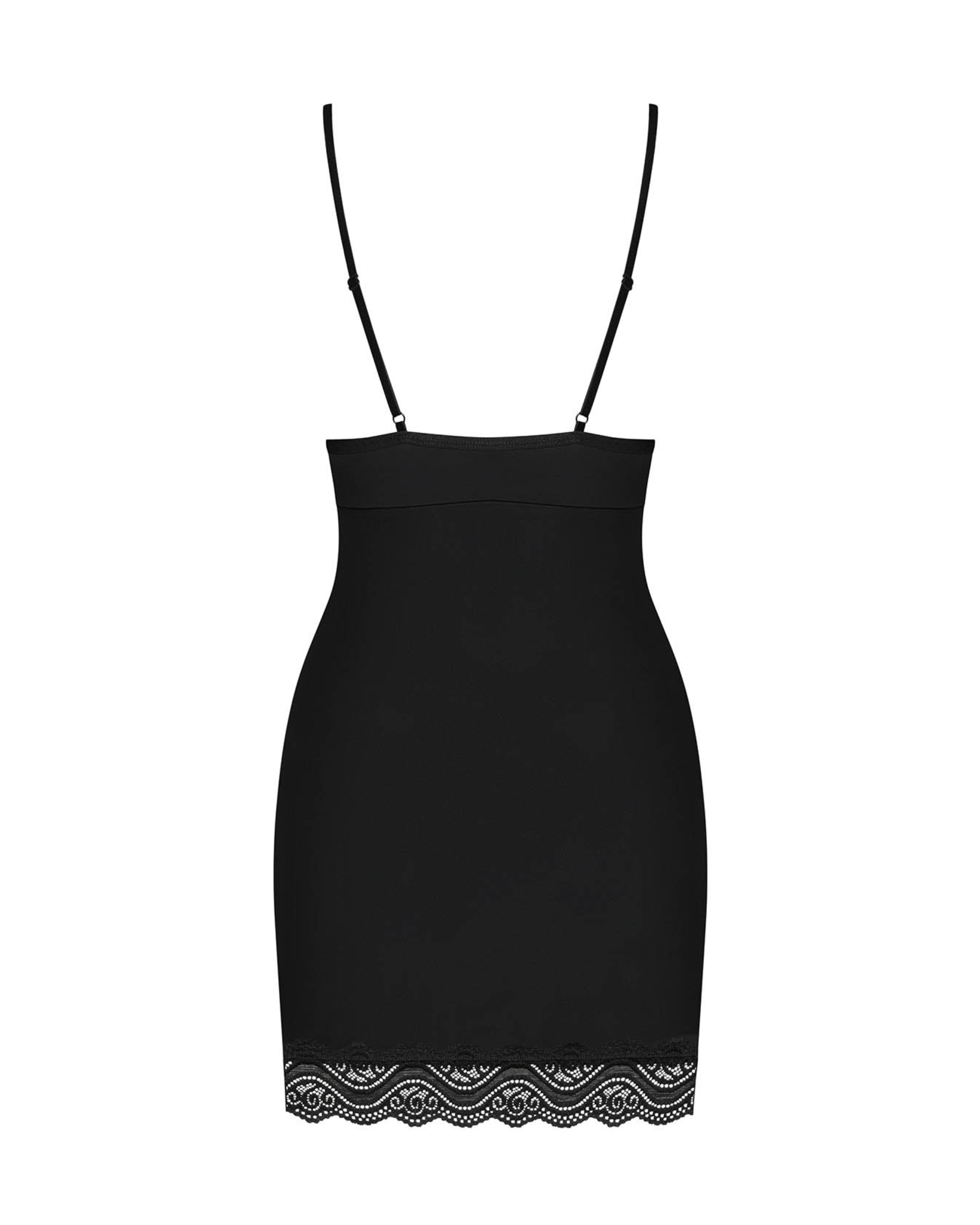 Black body-hugging Chemise