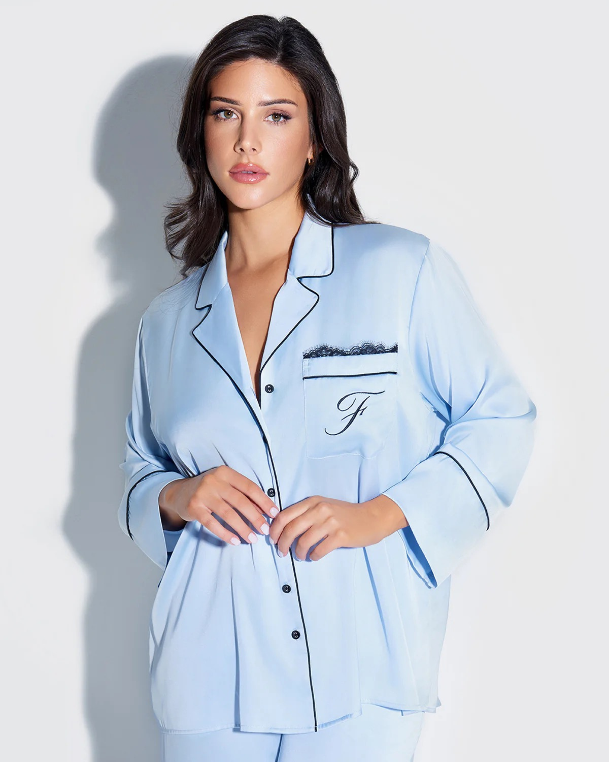 Oversized Satin Pajama Set