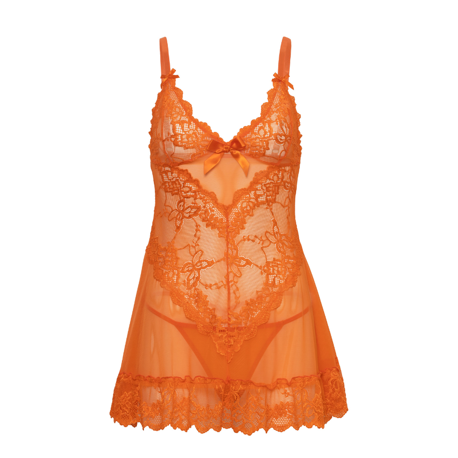 Lace Babydoll & G-String Set