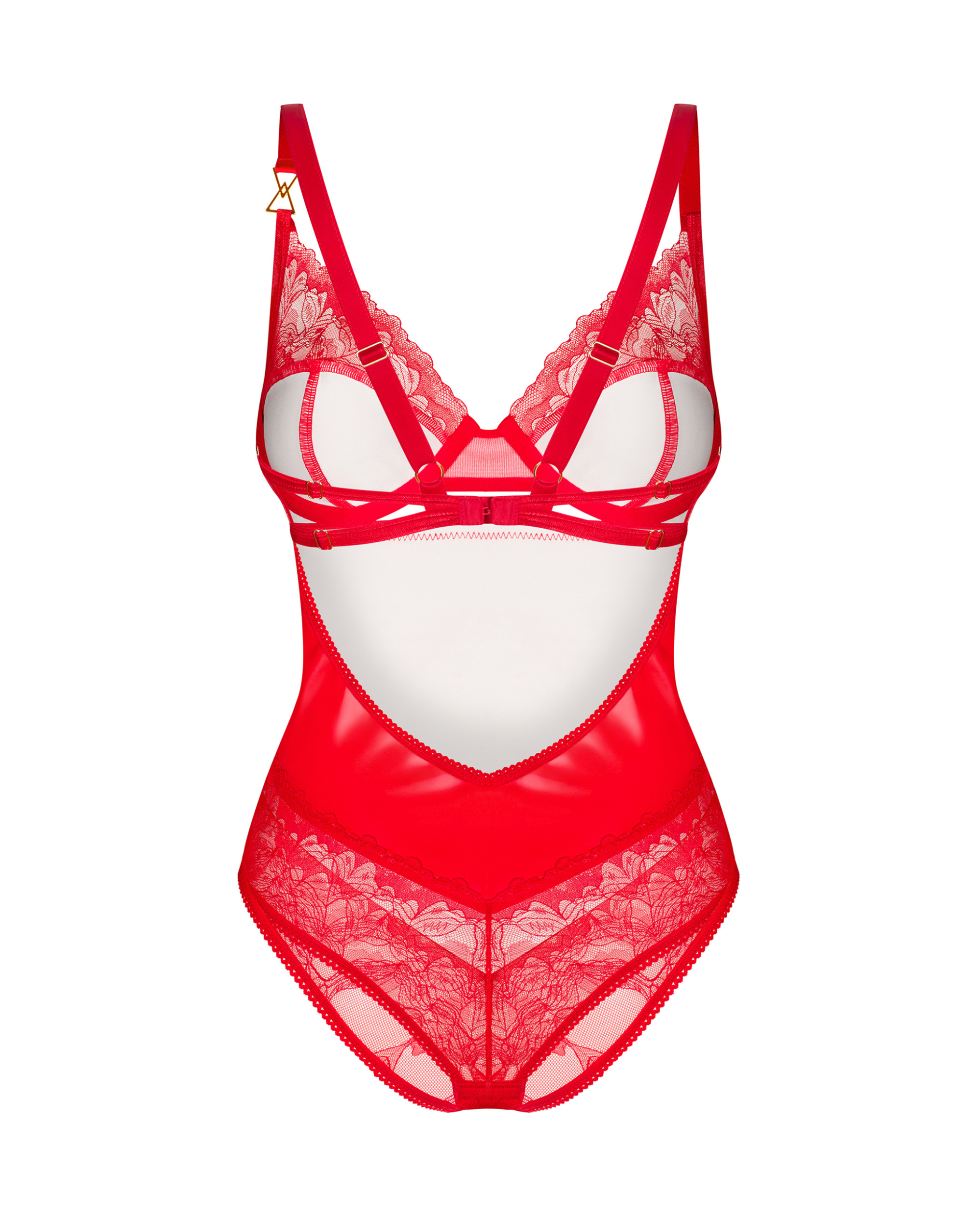 Aliosa leather-look teddy