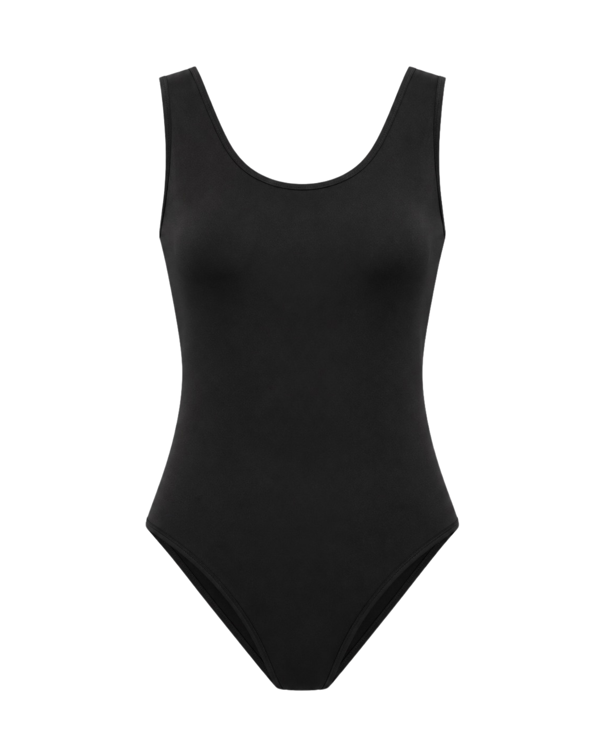 Black Microfibre Bodysuit