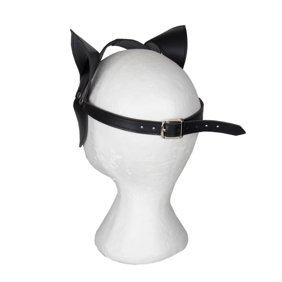 Faux Leather Cat Mask