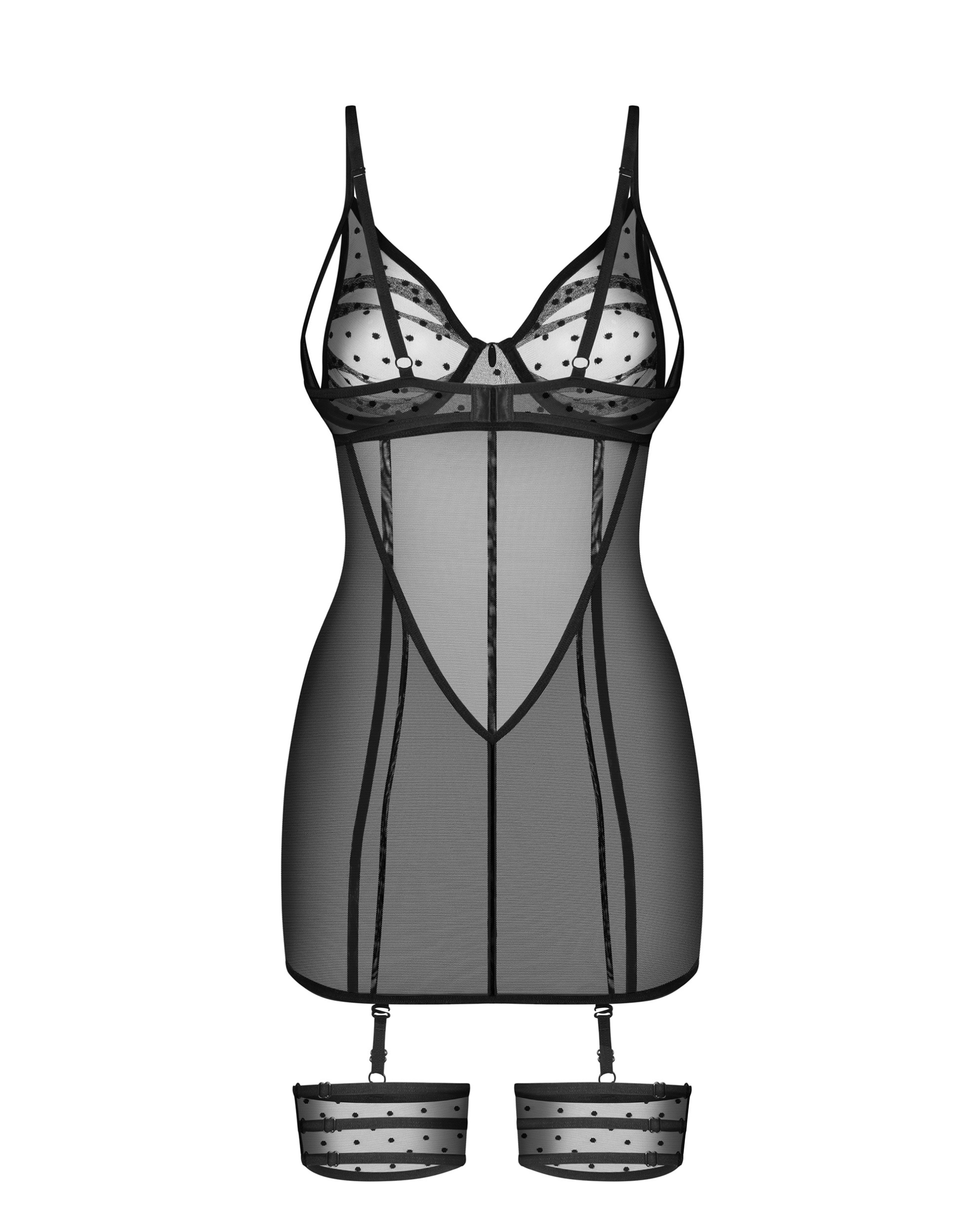 Black Sheer Garter Chemise