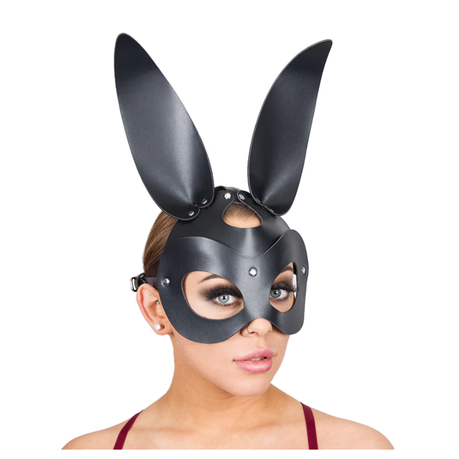 Faux Leather Rabbit Mask