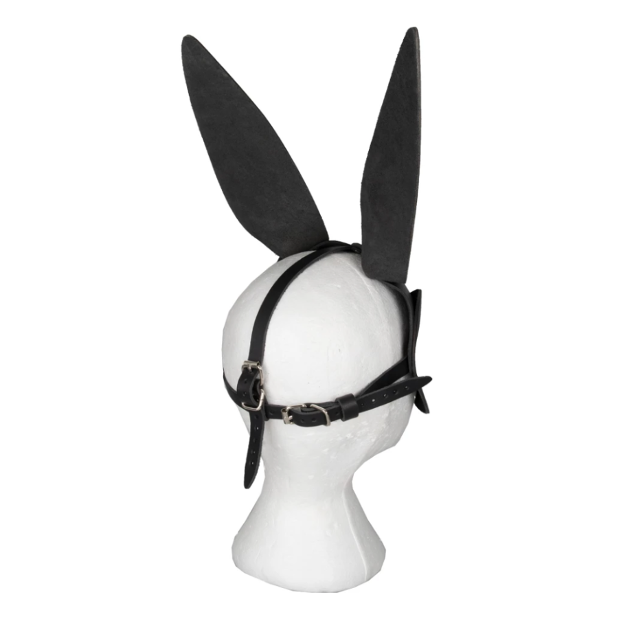 Faux Leather Rabbit Mask