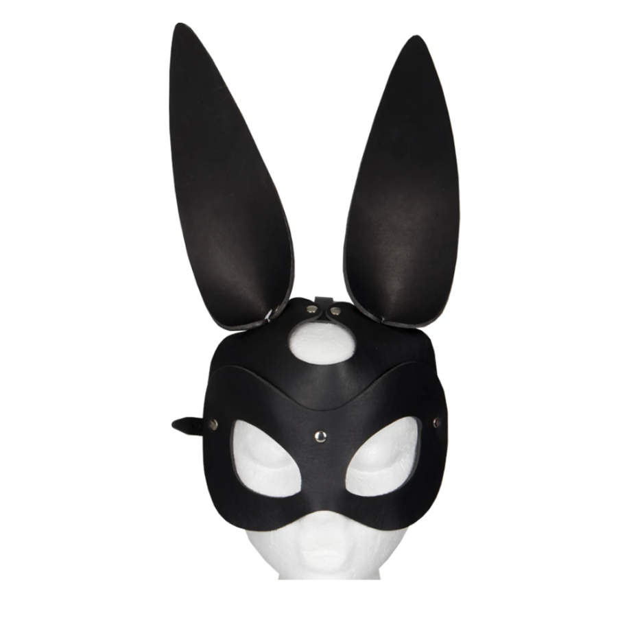 Faux Leather Rabbit Mask
