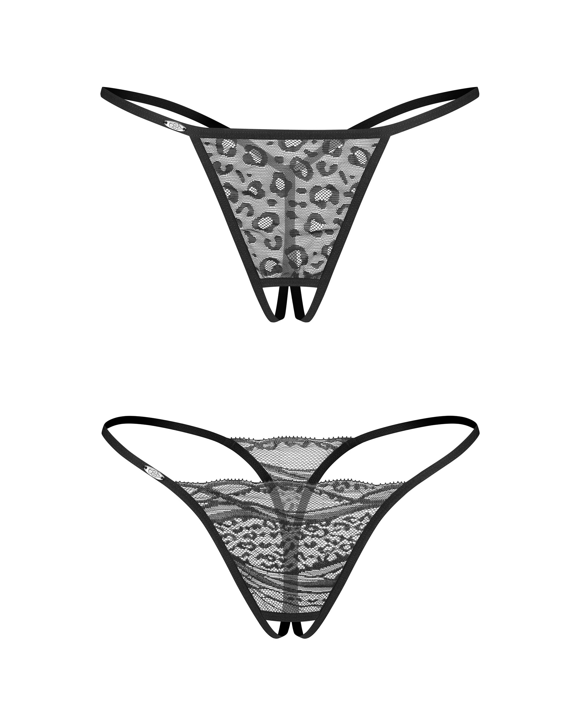 Bianca 2-Pack Crotchless Thong