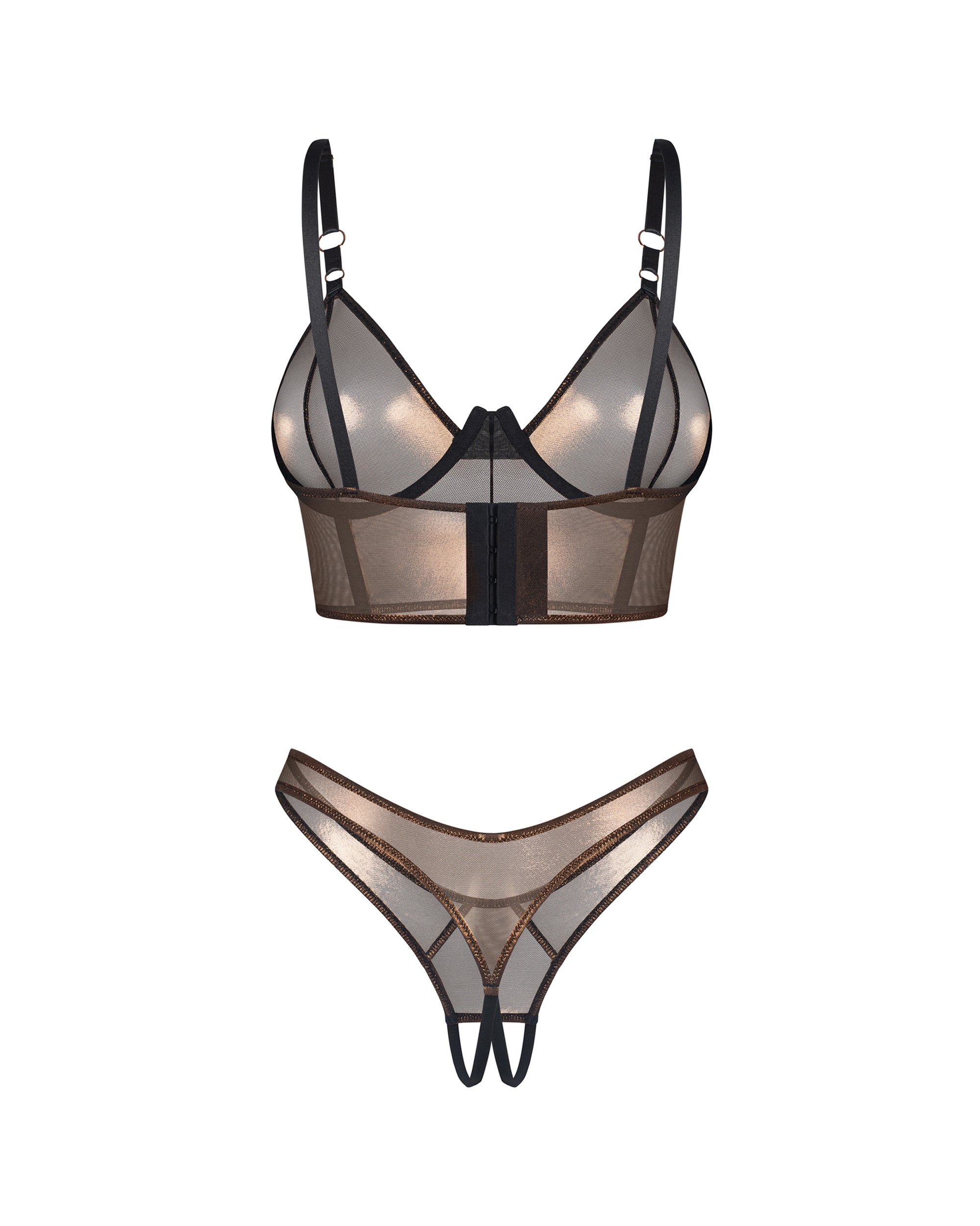 Soranna top & crotchless thong