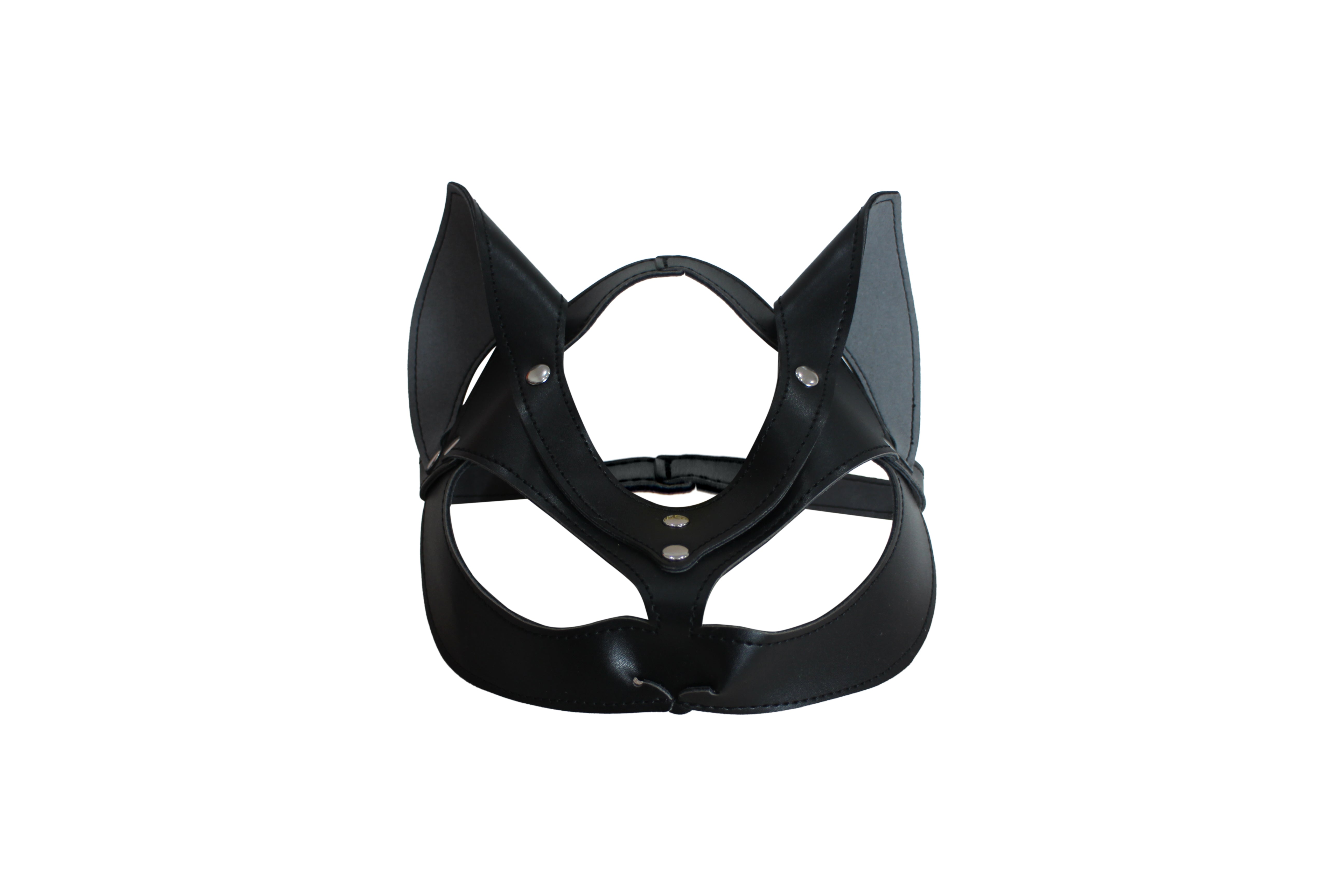 Faux Leather Cat Mask - Eiffel Boudoir