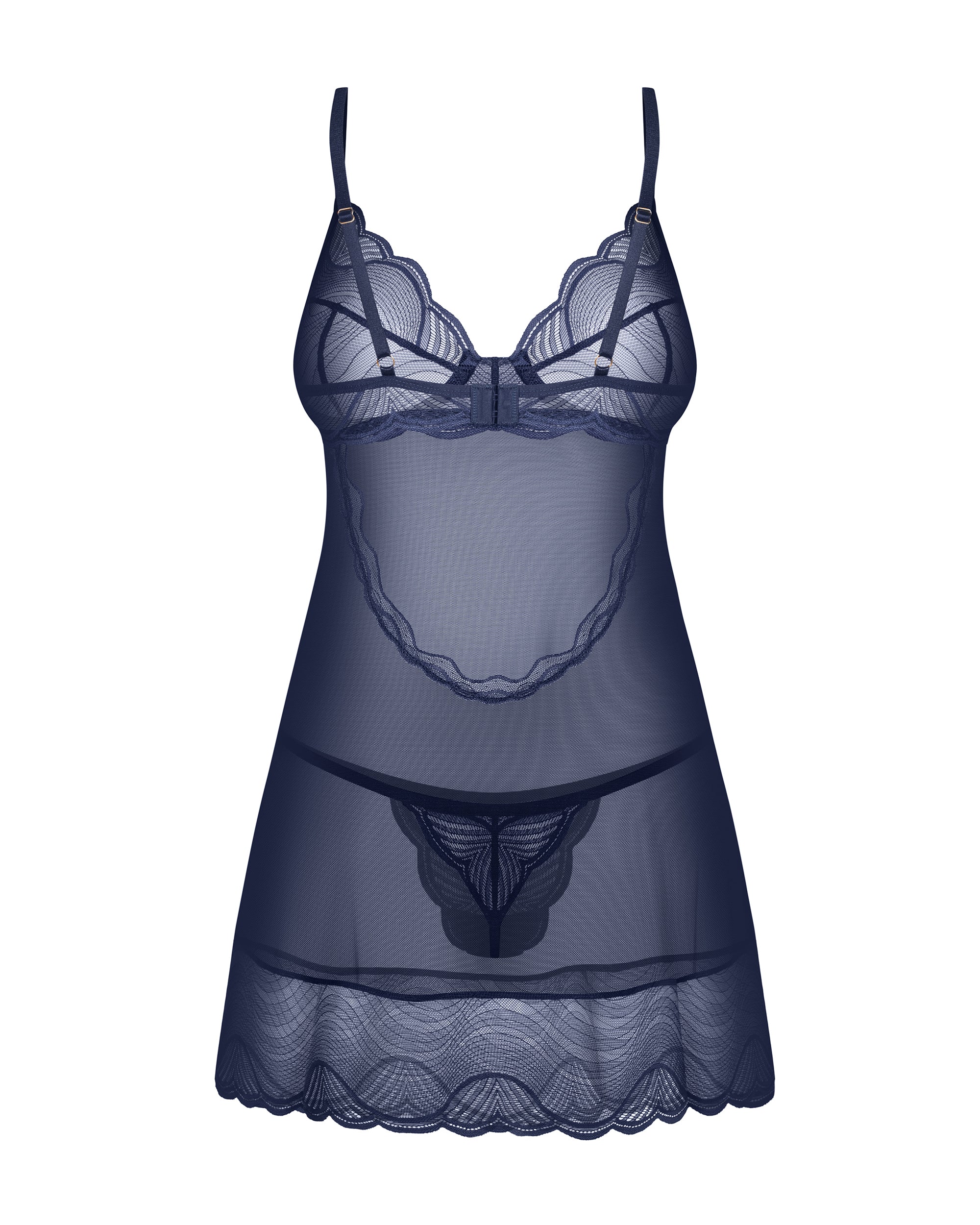 Nightly Blue Chemise - Eiffel Boudoir