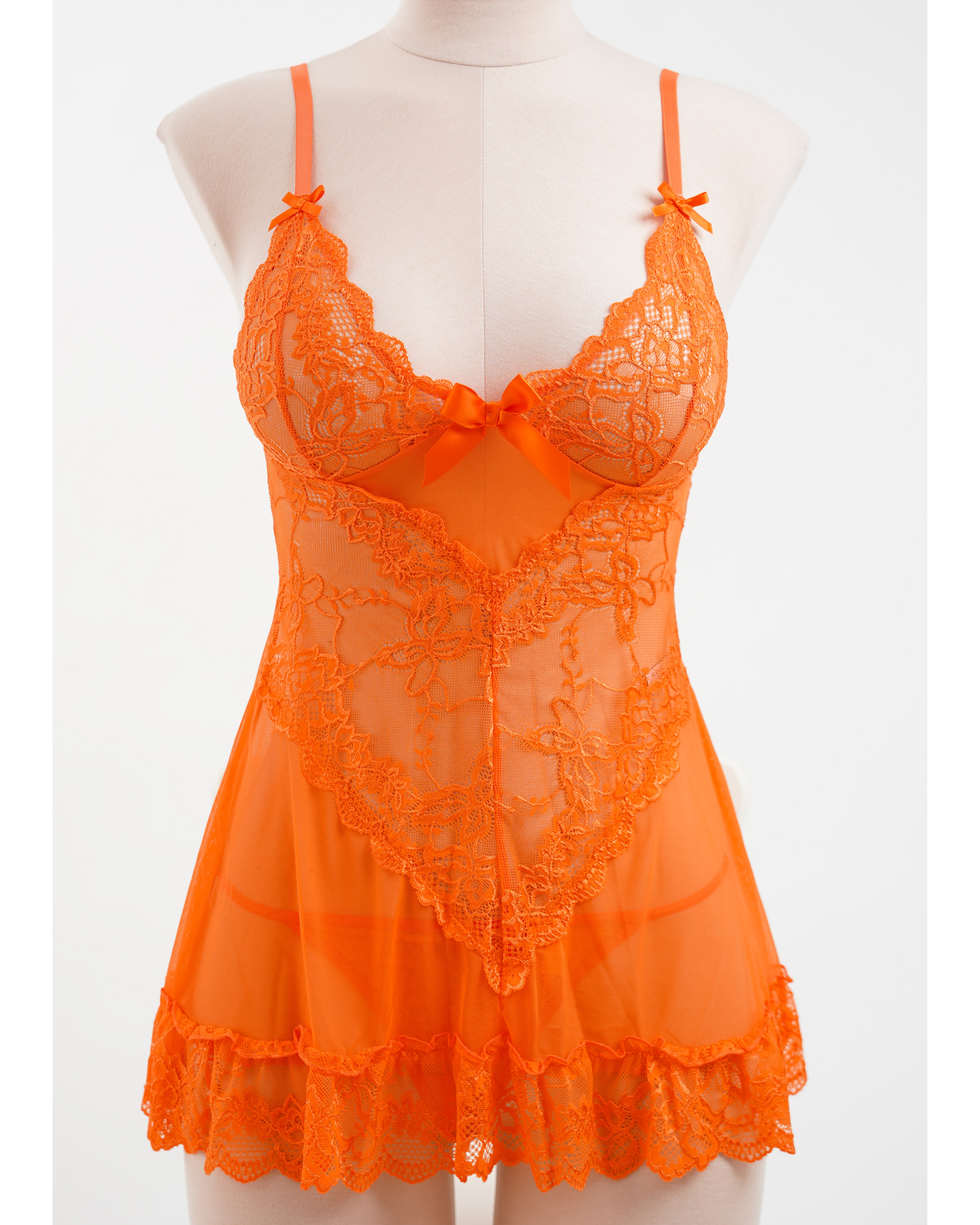 Lace Babydoll & G-String Set