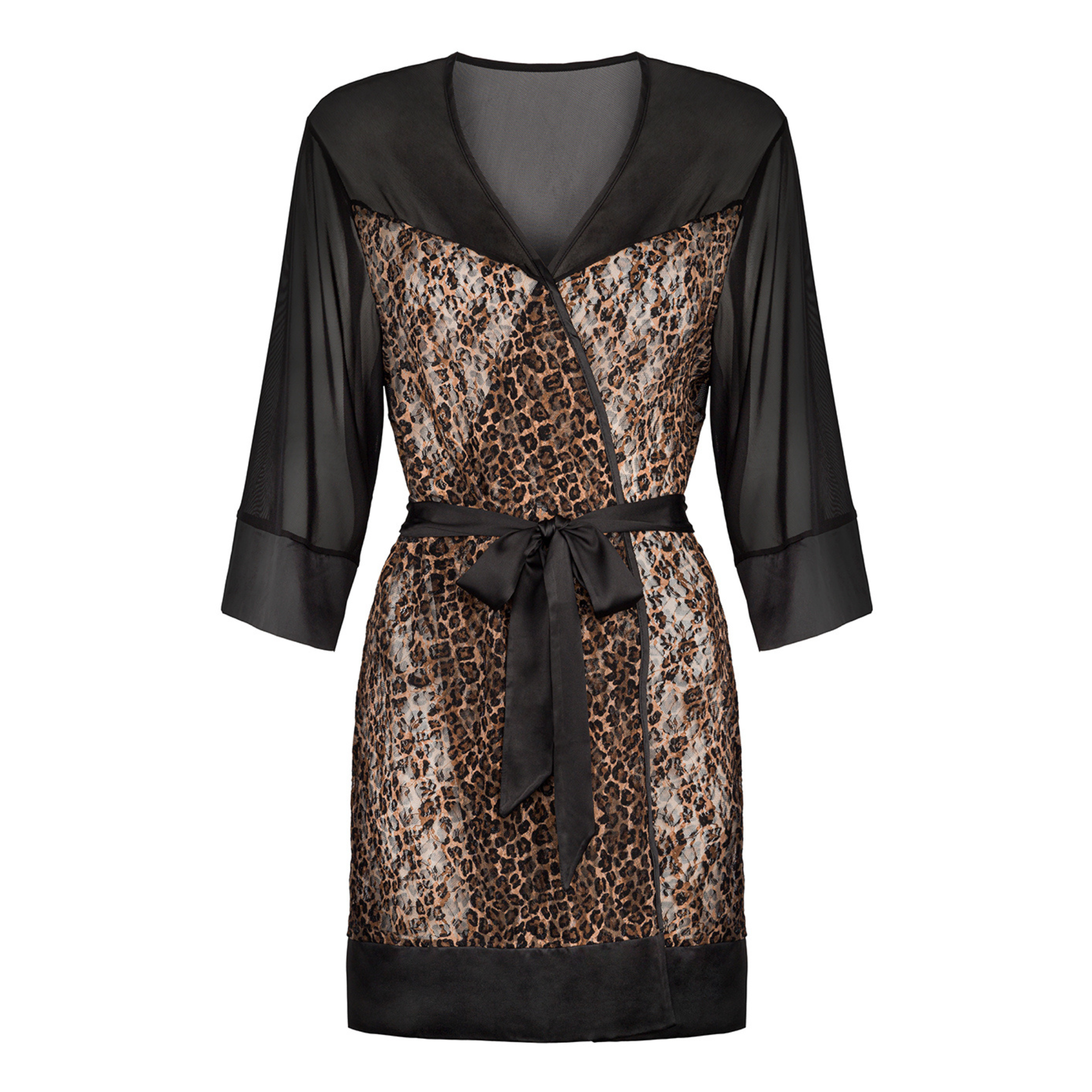 روب نوم اسود بنقشة التايجر– Allunes