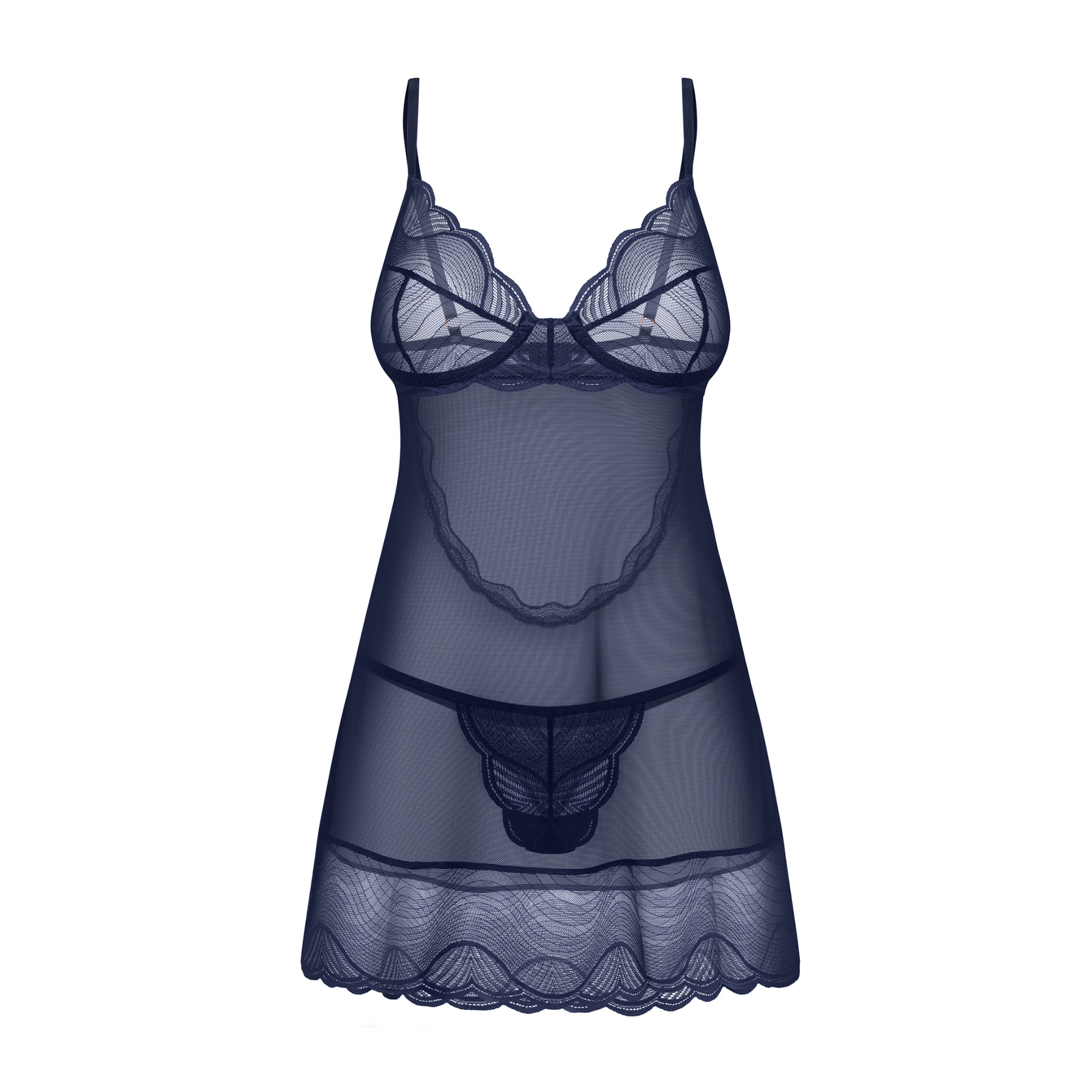 Navy Lace Set