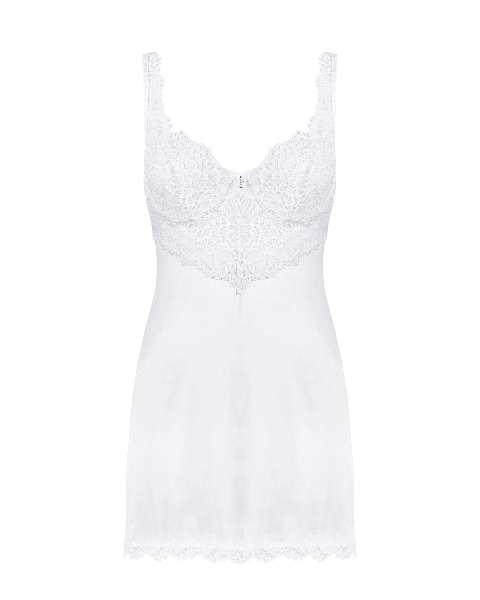 White Lace Underwire Chemise