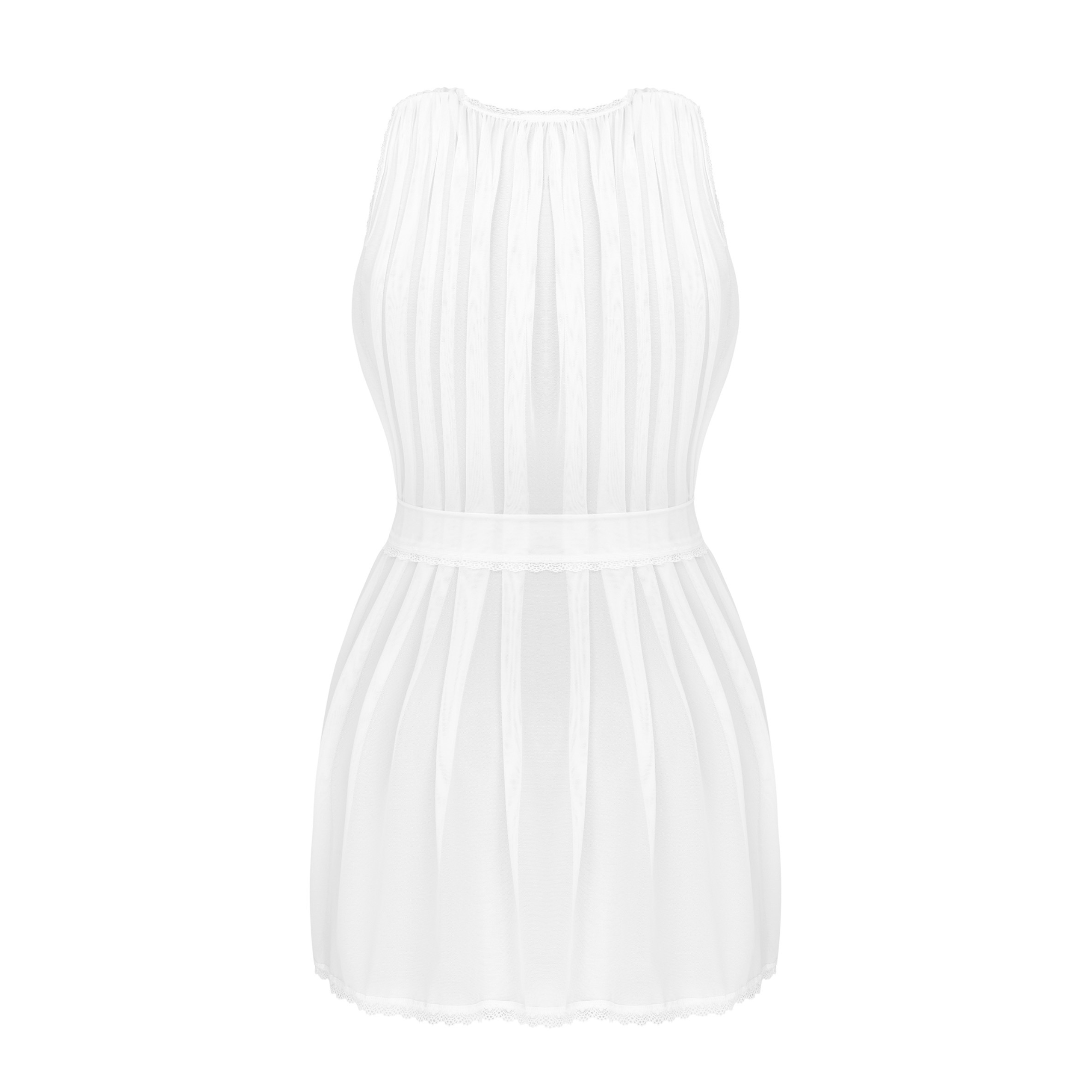 روب ابيض شفاف بلمسة مغرية - Heavenlly