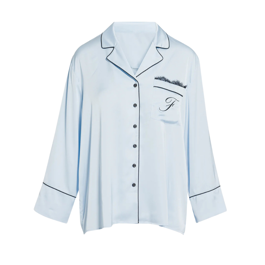 Astoria Satin Sleep Long Sleeve Button Down