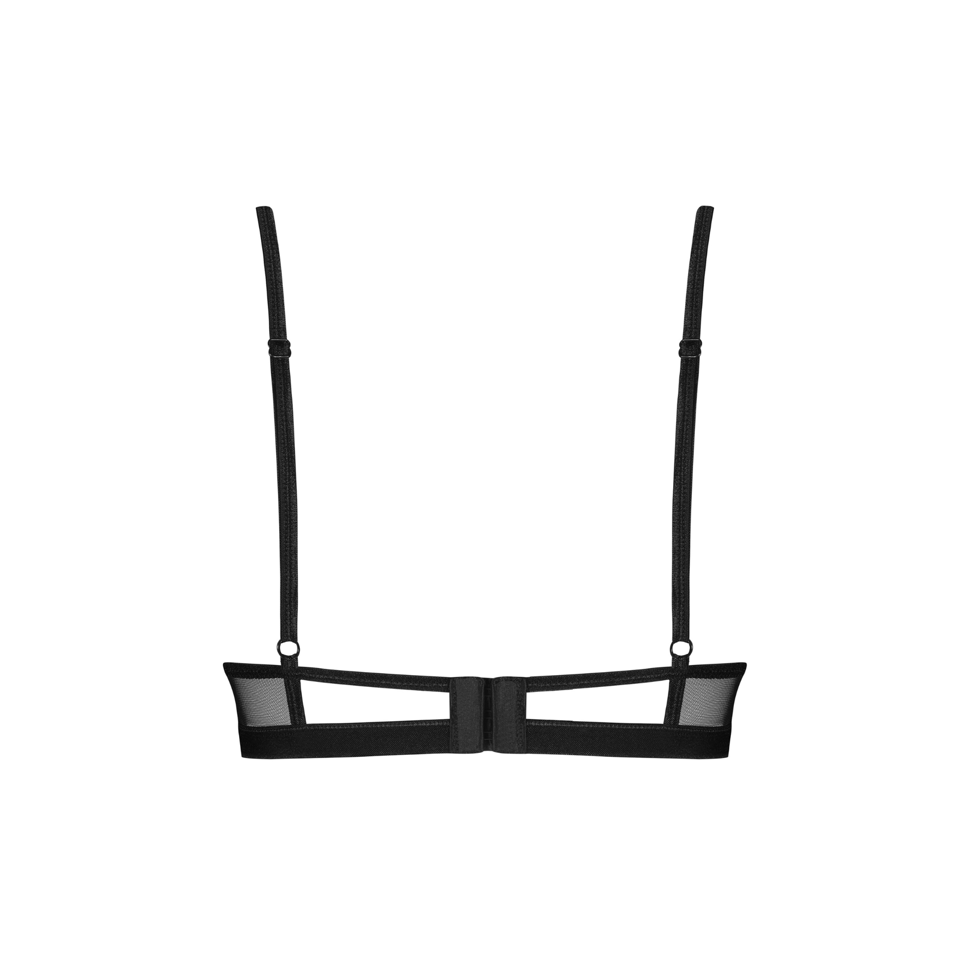 Black Floral Lace Bra