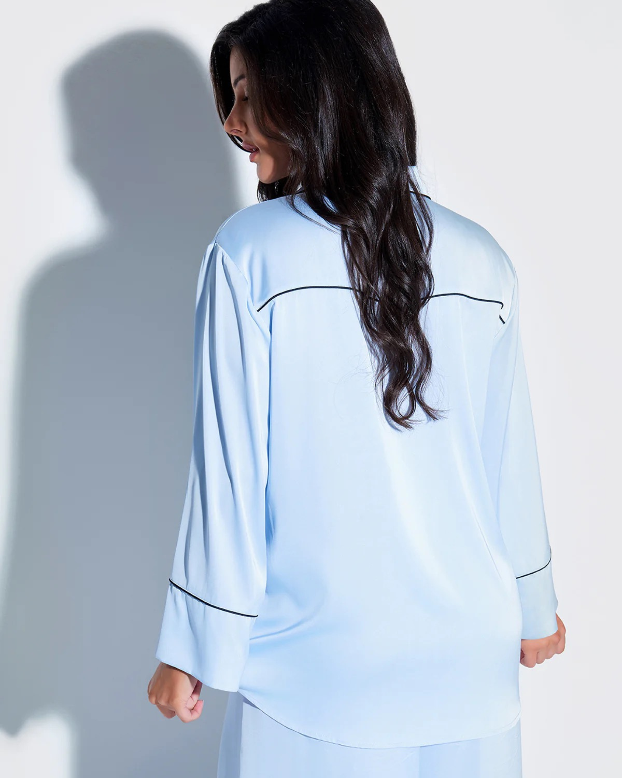 Oversized Satin Pajama Set
