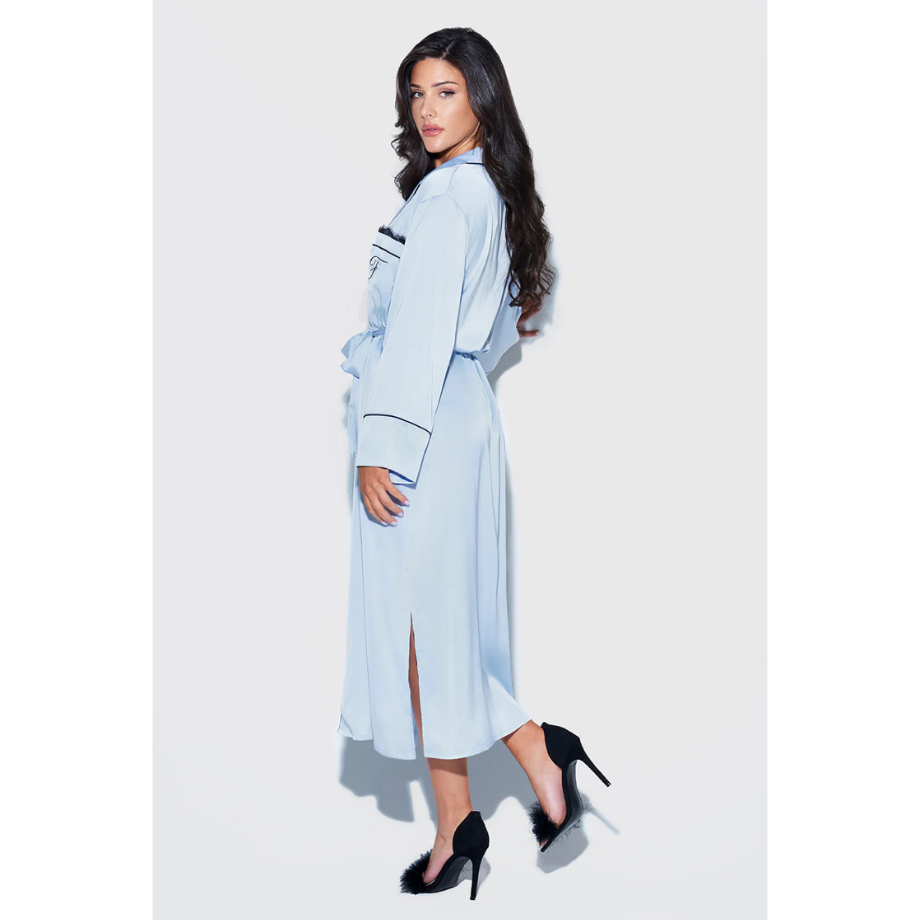 Astoria Satin Button Down Sleep Robe