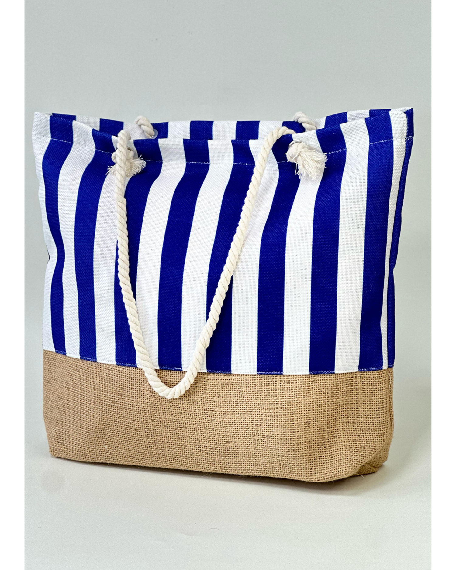 Patterned Beach Bag Striped