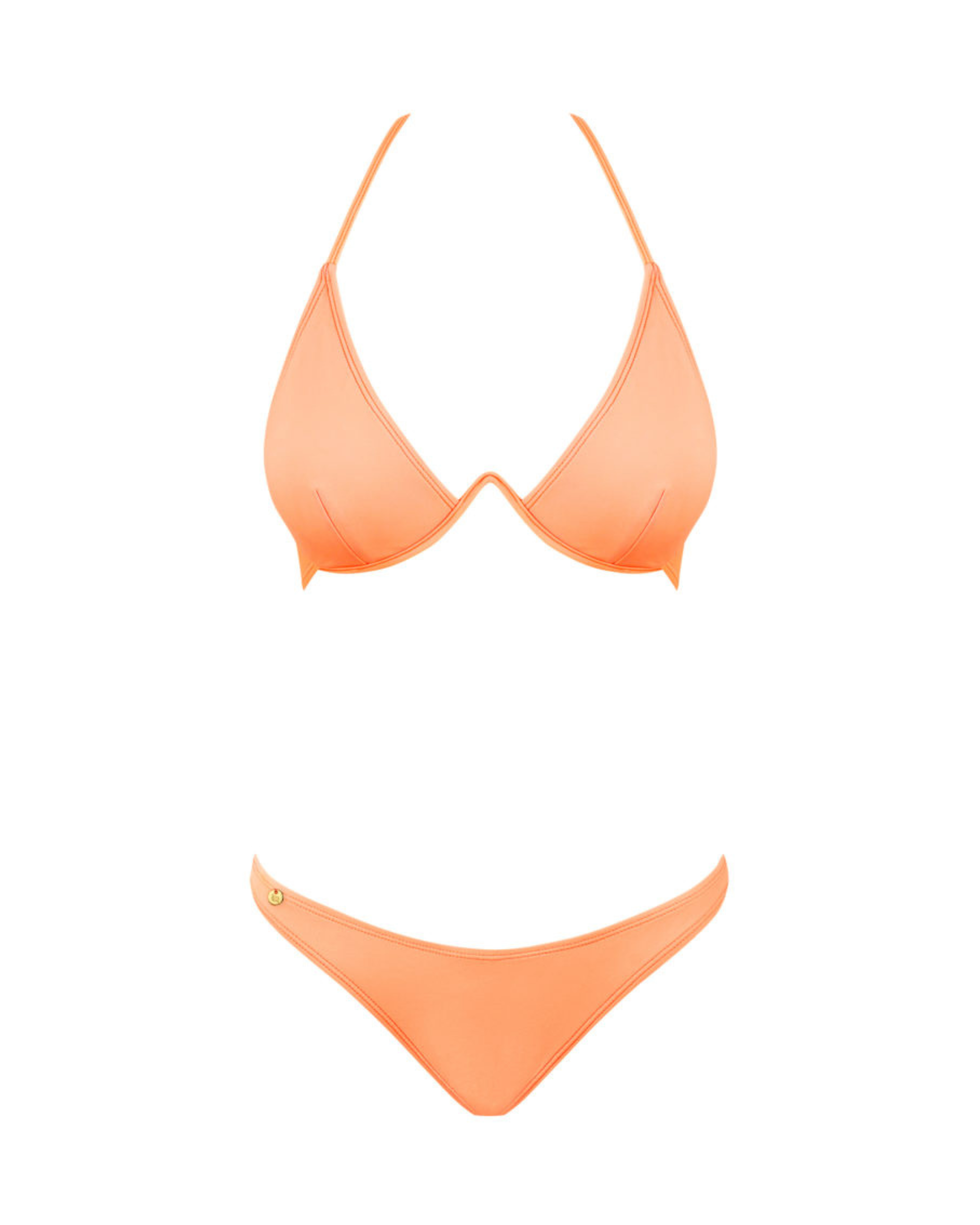 Coral Underwire High-Cut Bikini