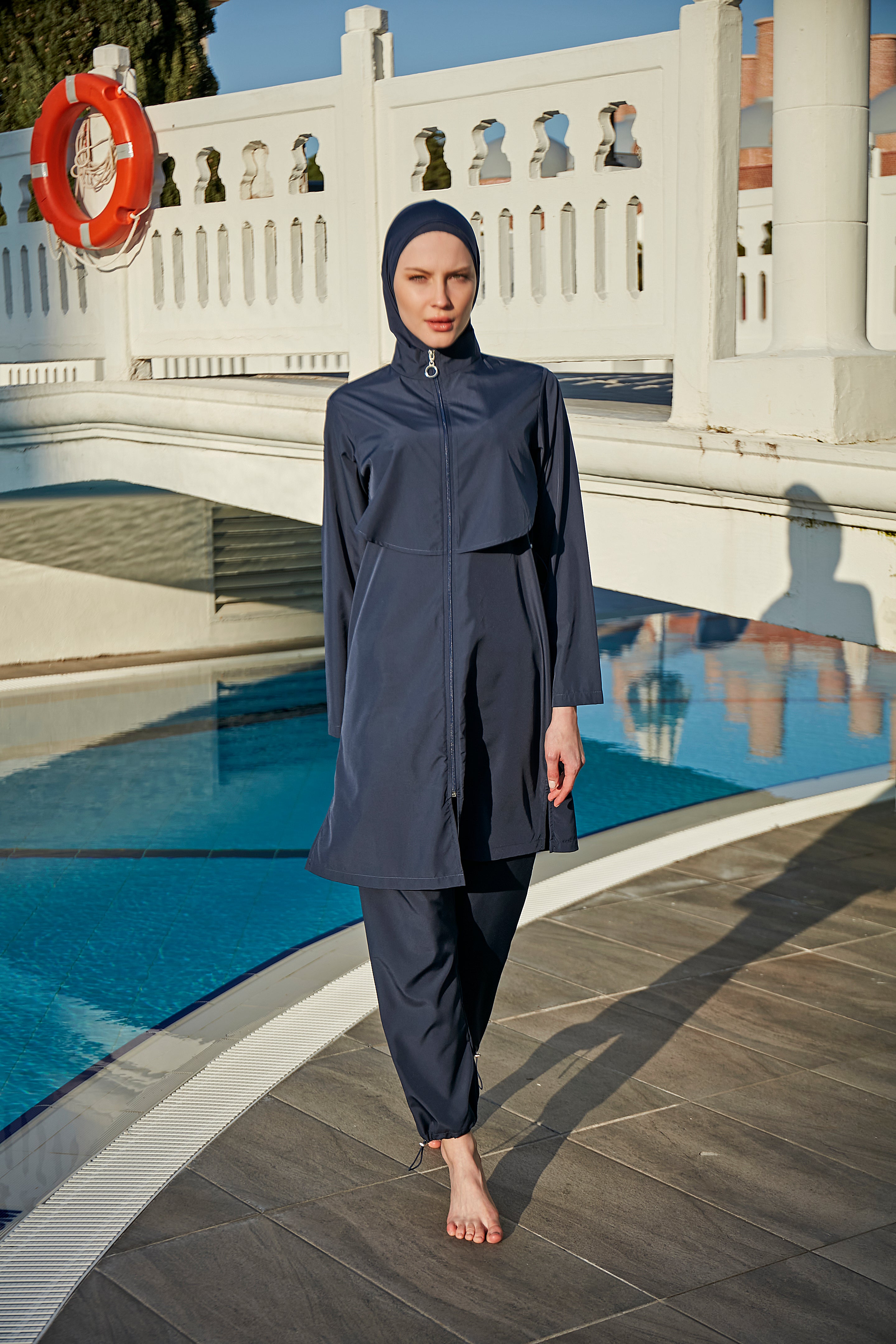 Single Piece Front-Closed Swimsuit