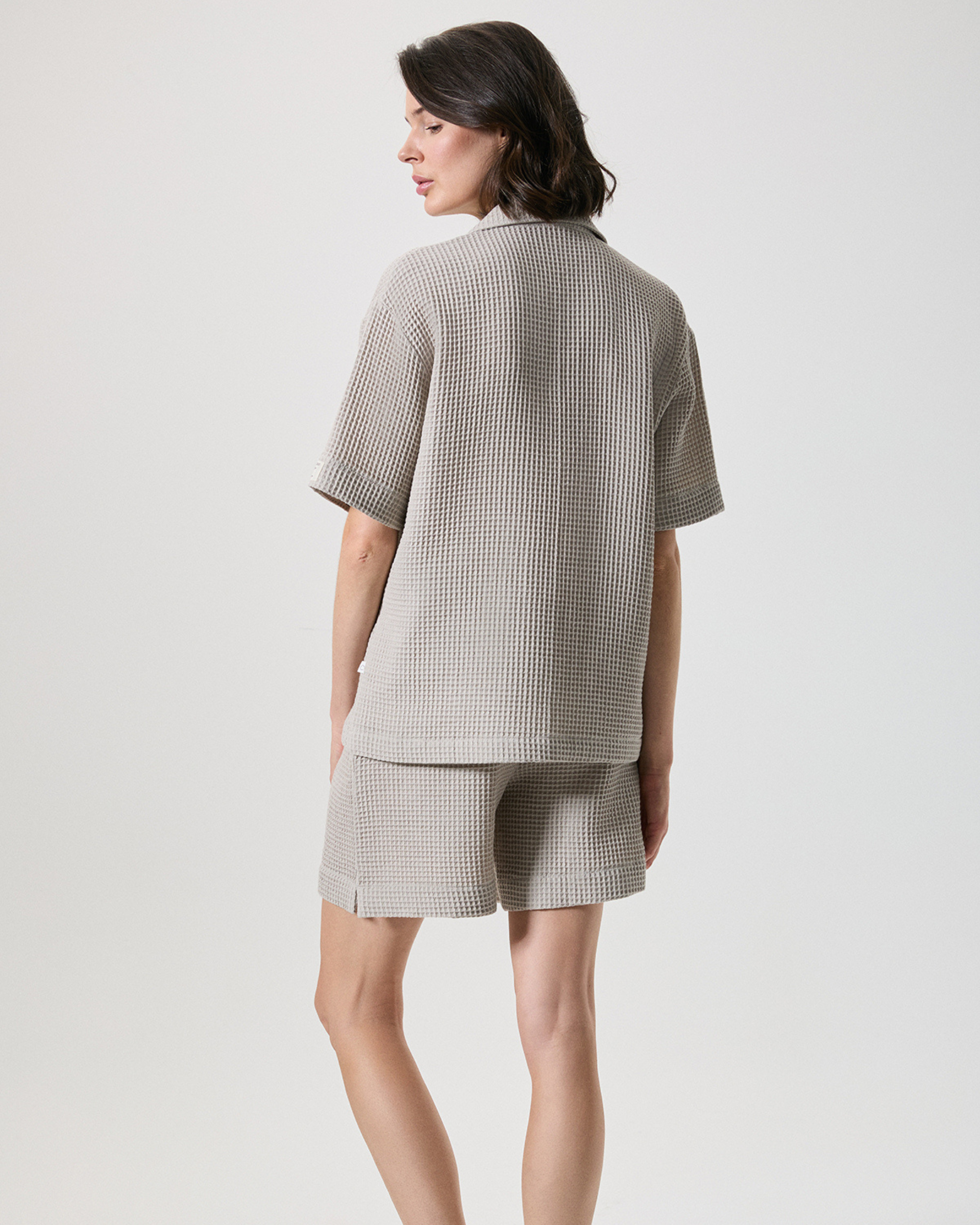 Waffle knit pajama set