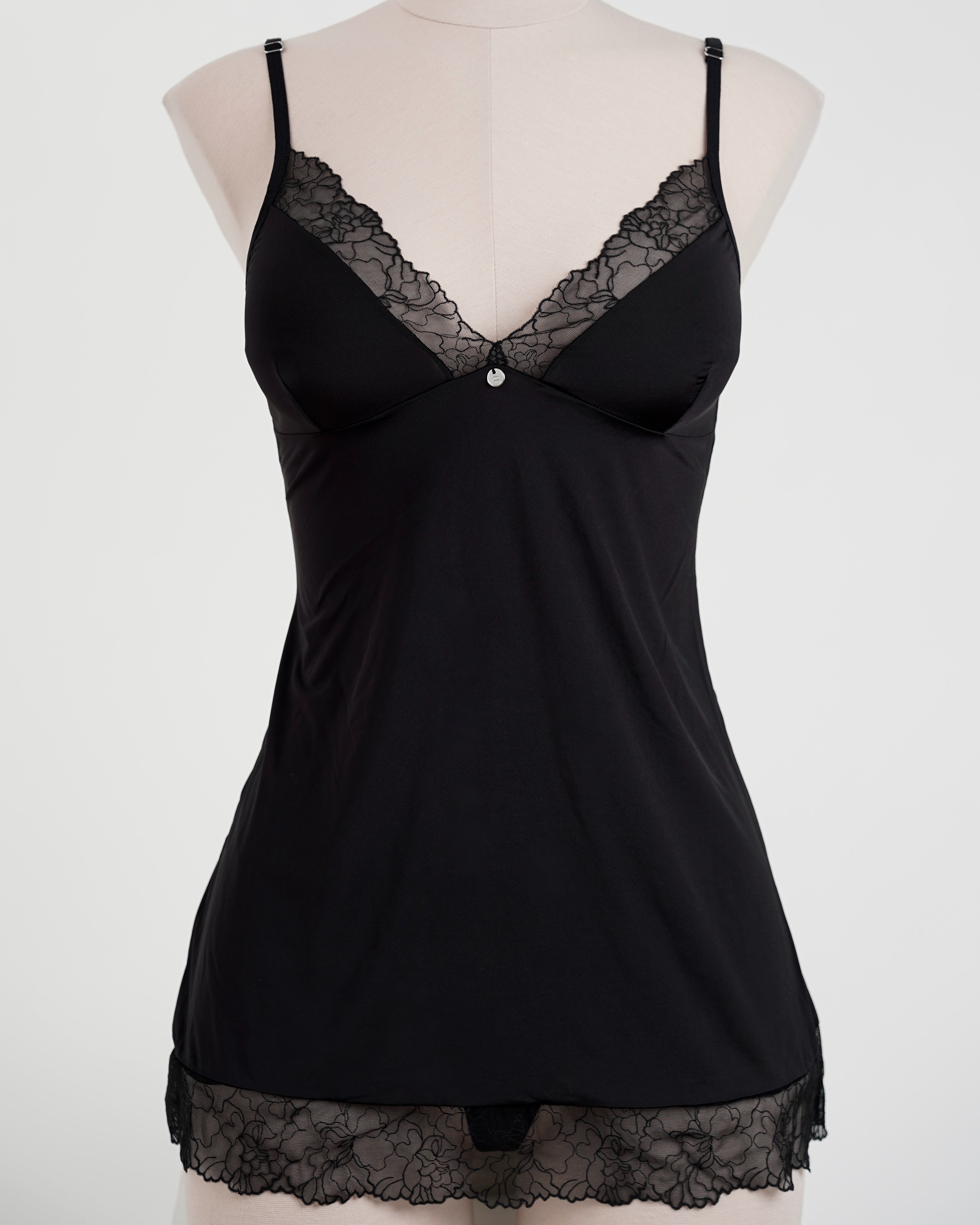 Floral Lace Chemise & Thong