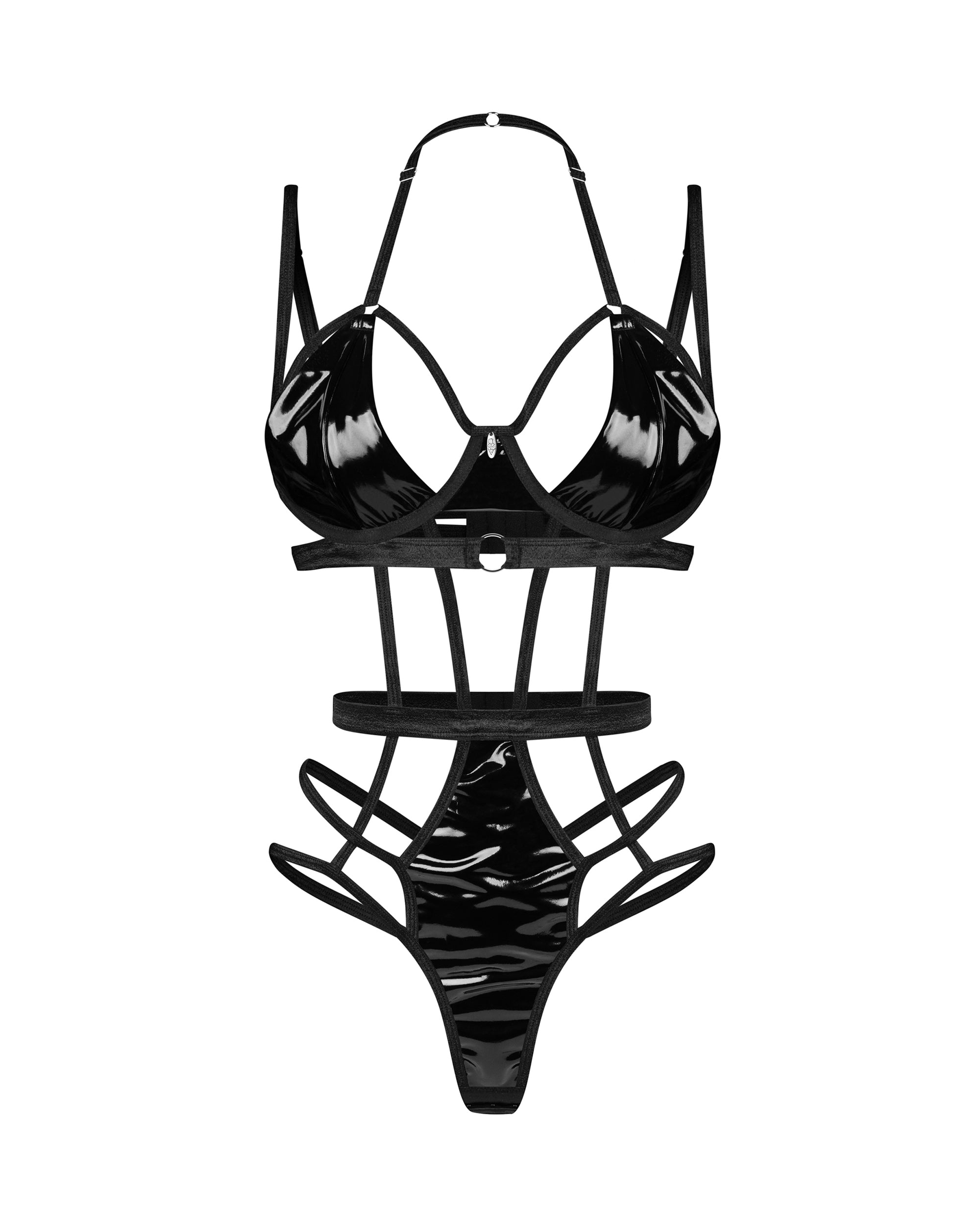 Keira Lise Wet Look Bodysuit