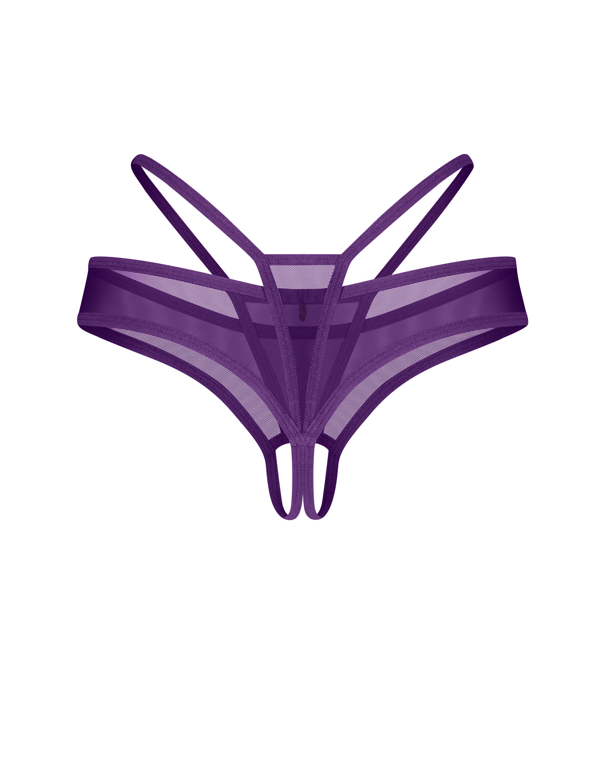 Violet Open Thong