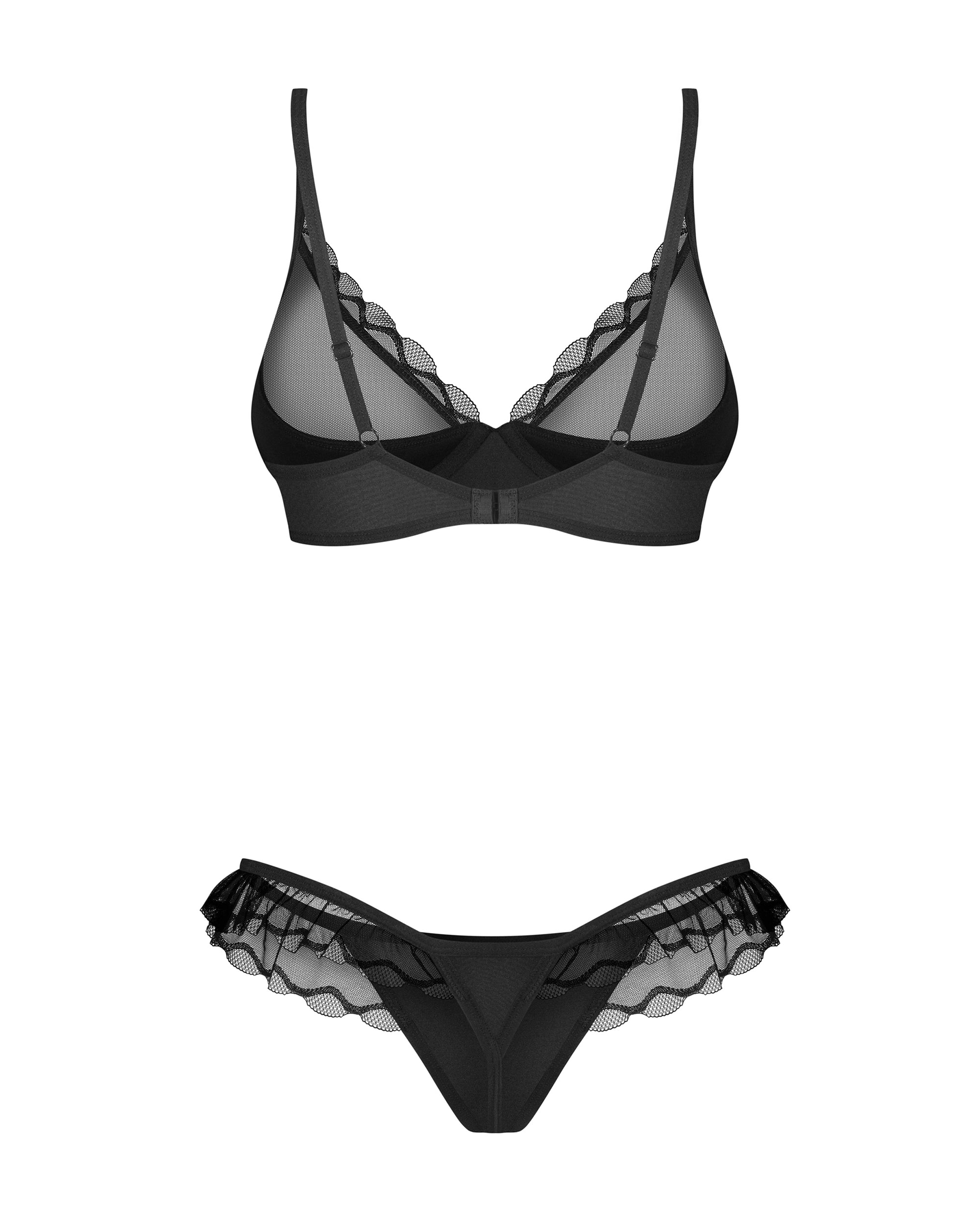 Stelisa Black Lingerie Set