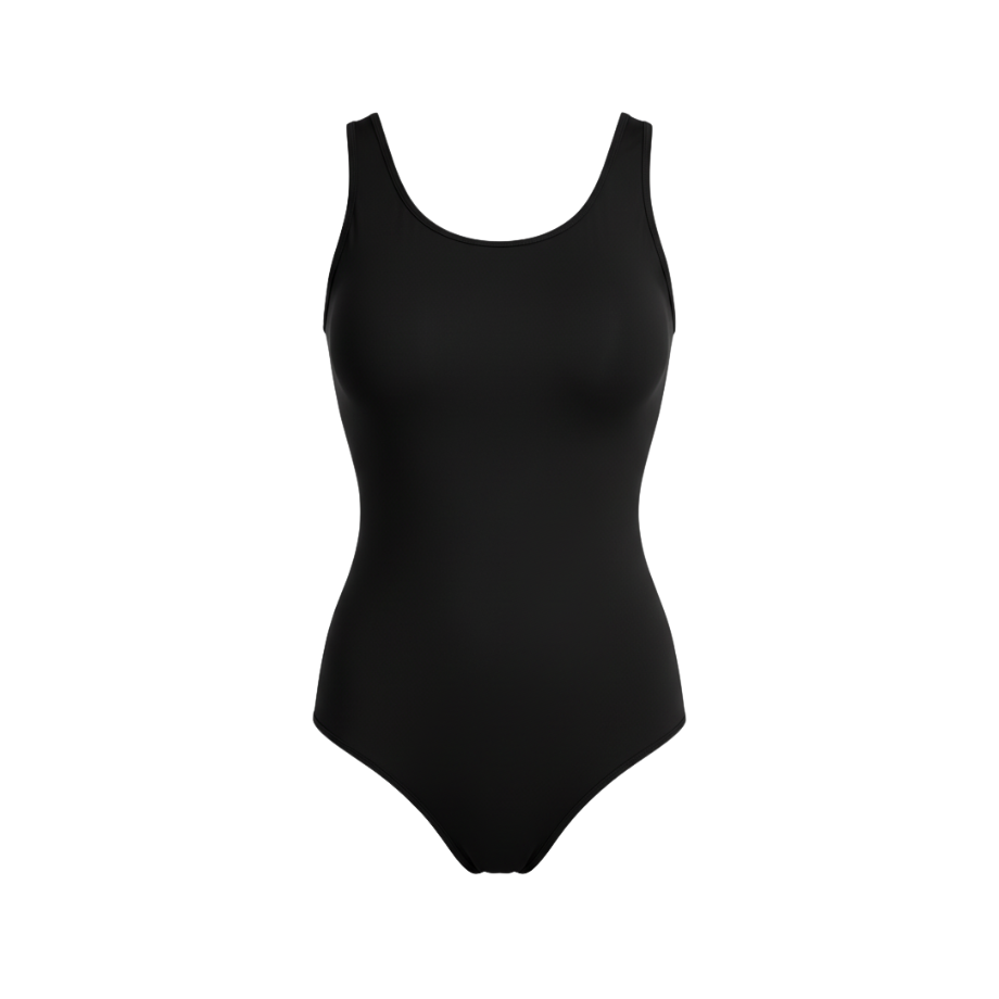 Zave Black Microfibre Bodysuit