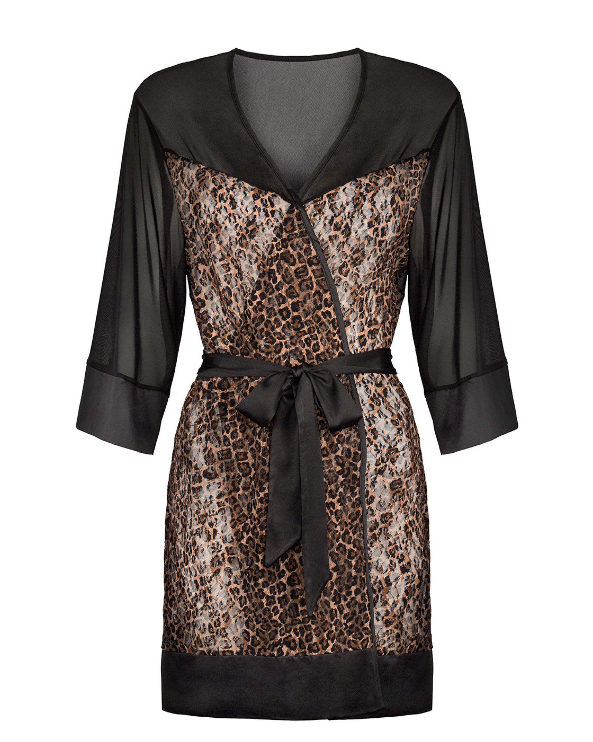 Allunes Peignoir, elegant sheer robe for women, romantic lingerie for special occasions, luxury nightwear