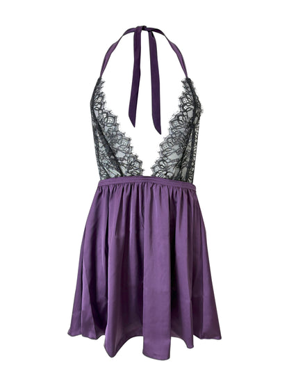 Rosalind Neck Drop Off Babydoll - Eiffel Boudoir