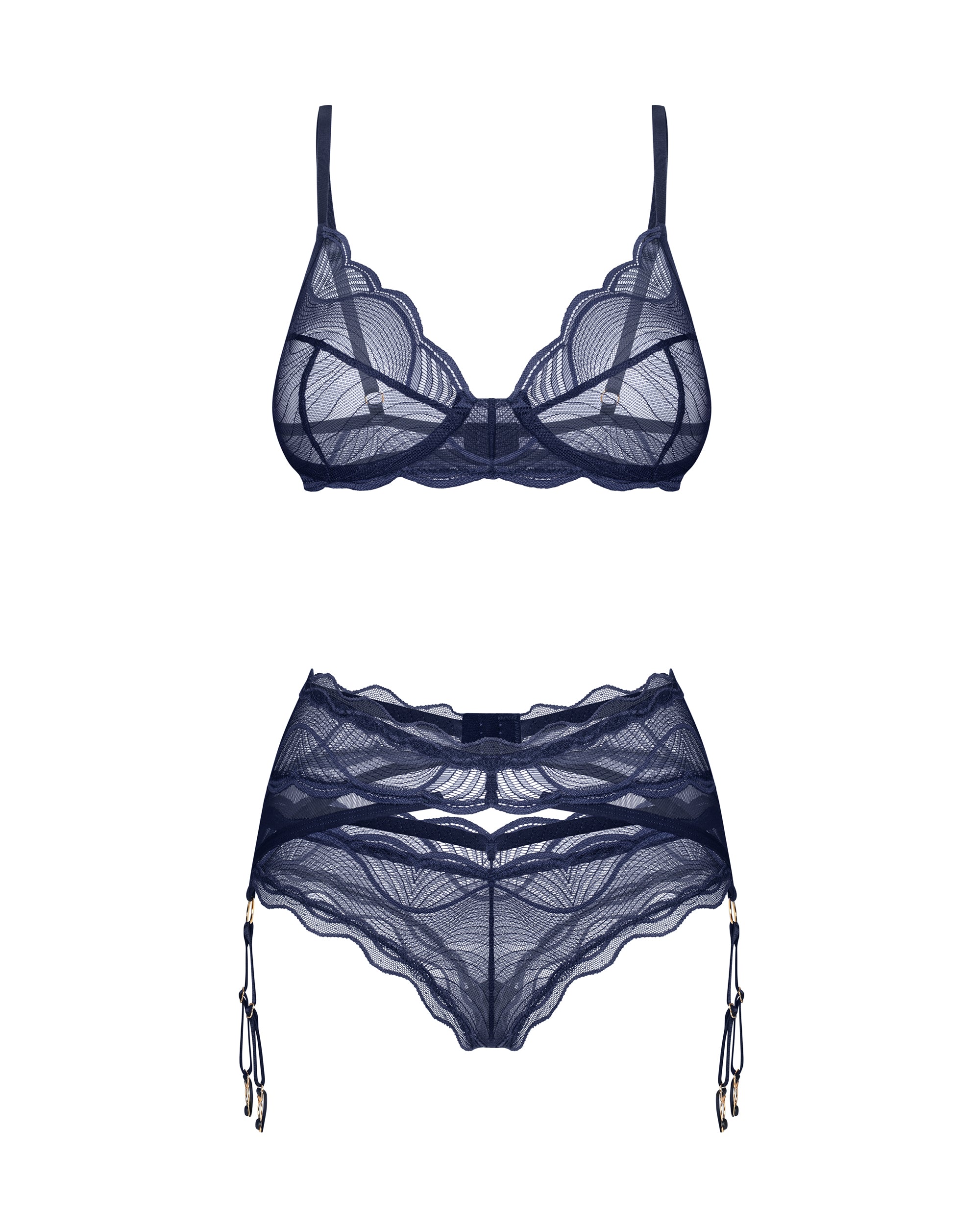 Nightly Blue Set - Eiffel Boudoir