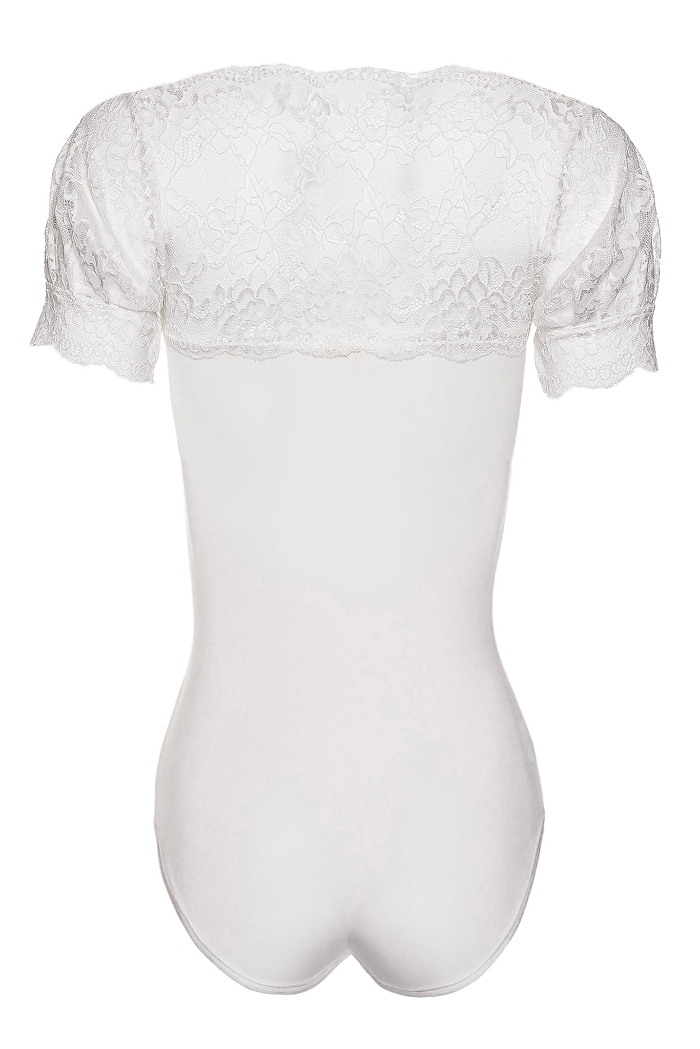 Black Microfibre & Lace Bodysuit
